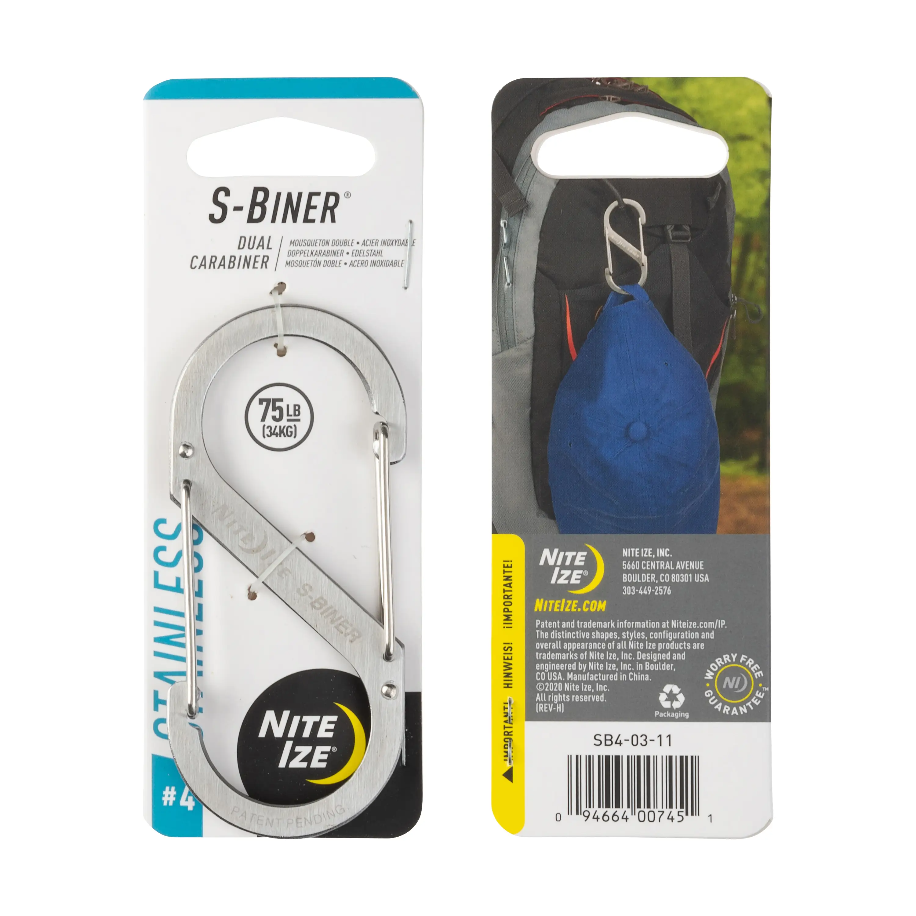 Nite Ize - S-BINER® Stainless Steel Dual Carabiner