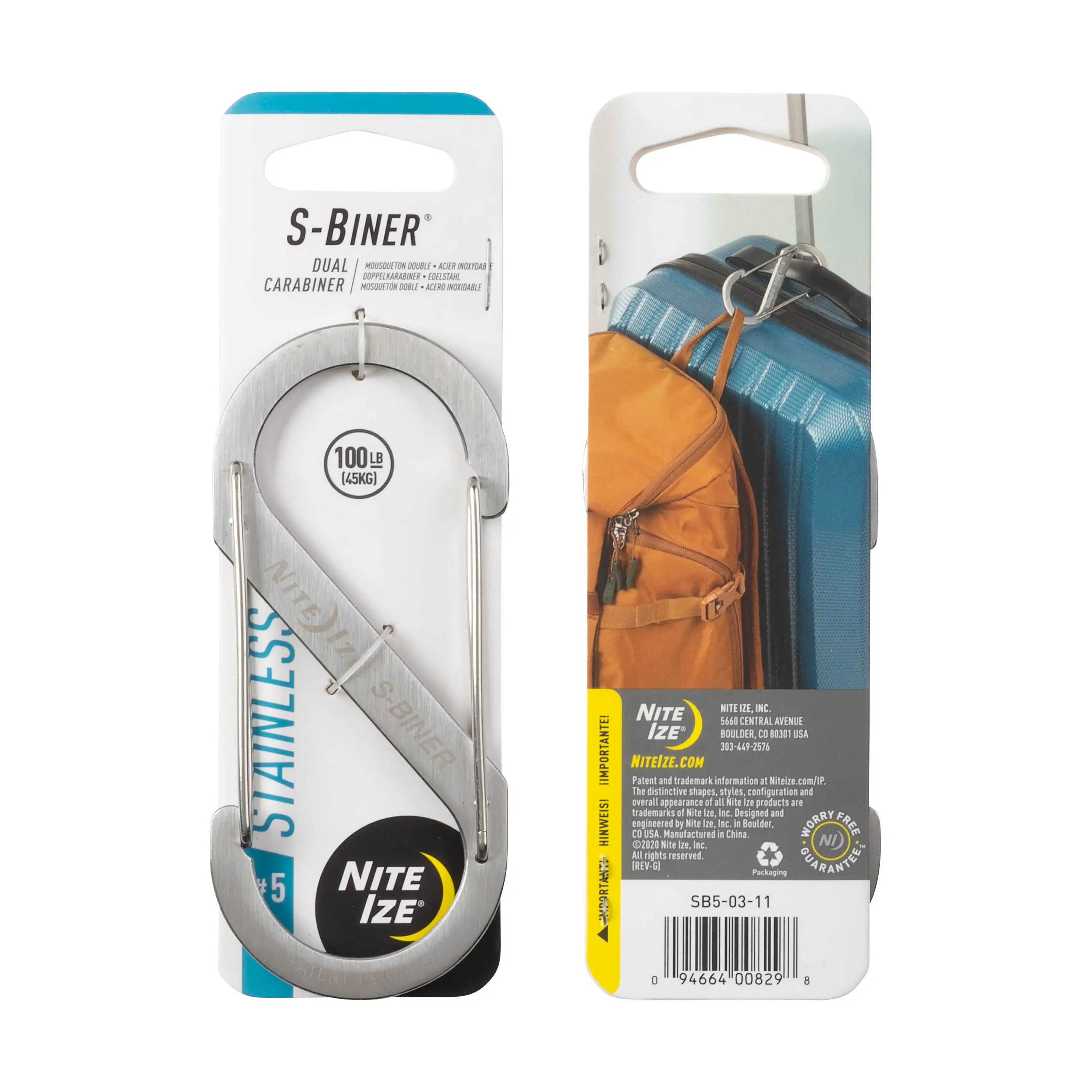 Nite Ize - S-BINER® Stainless Steel Dual Carabiner
