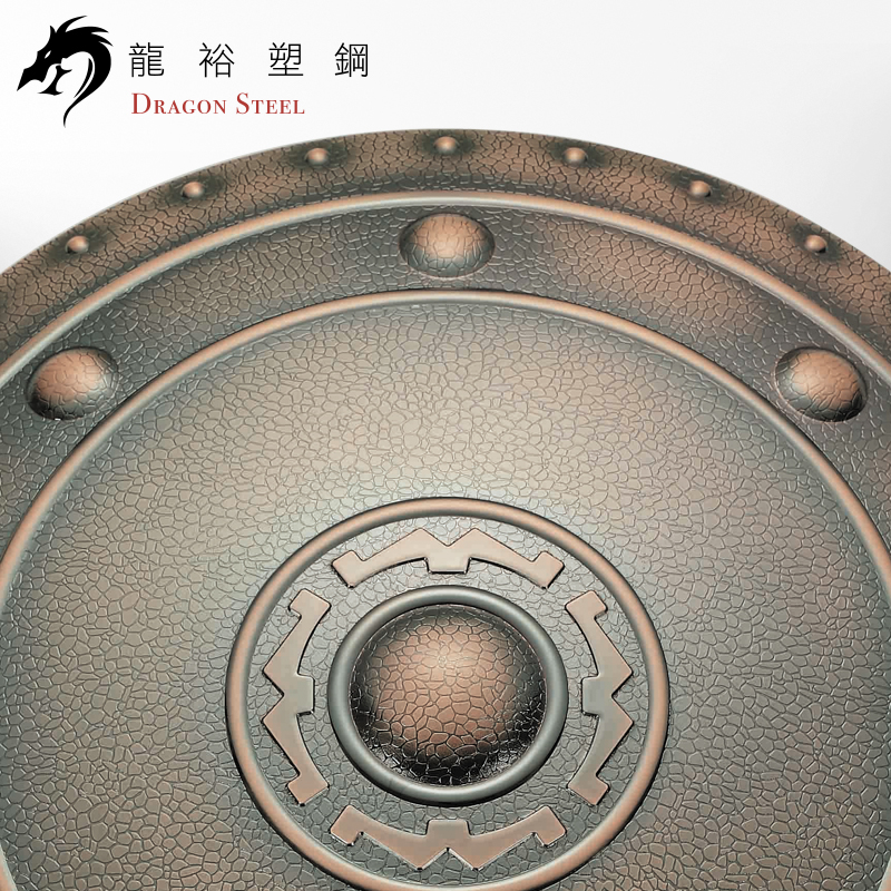 Dragon Steel - (SH-501-PO) Round Shield with Polished Coating