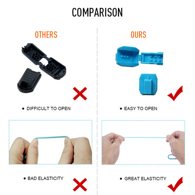 Silicone No-Tie Slip on Laces (Boots)