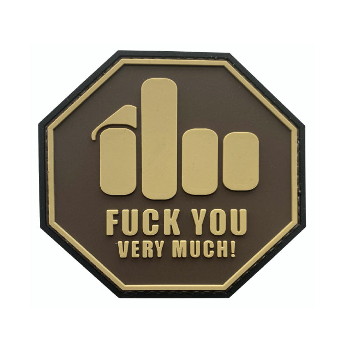 Rubber Patch - Middle Finger Fuck you Very Much