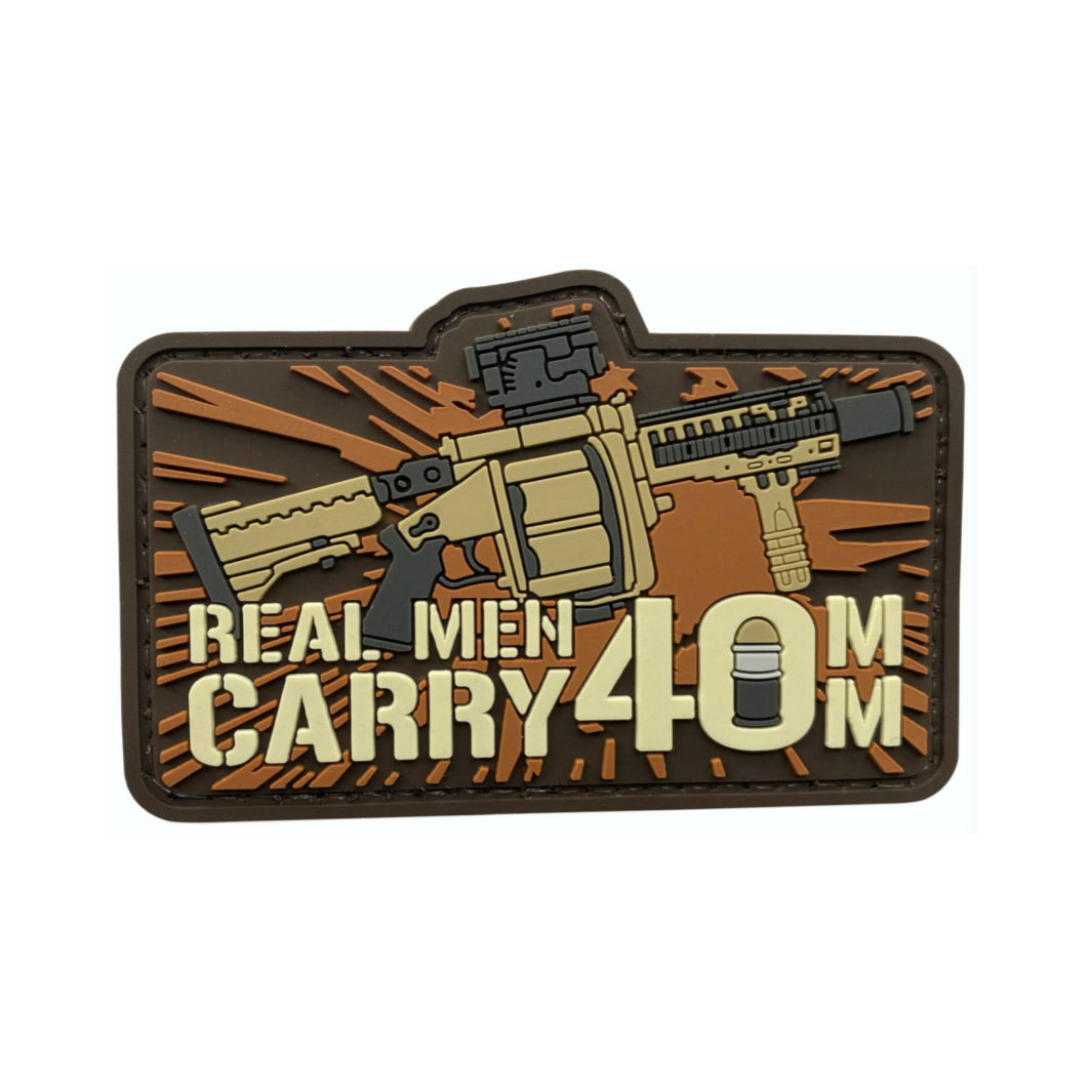 Rubber Patch - REAL MEN CARRY 40MM