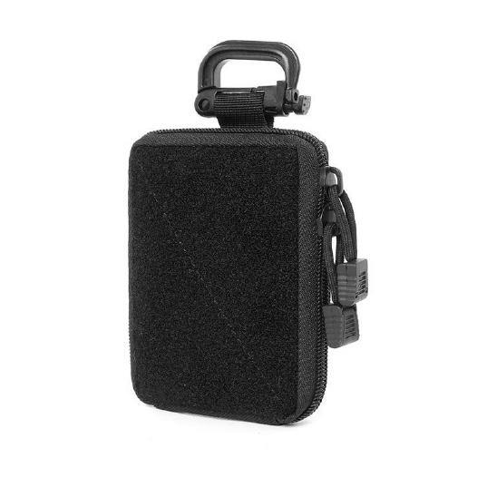 Black Stealth - Velcro Mini Pouch - Black-Tactical.com