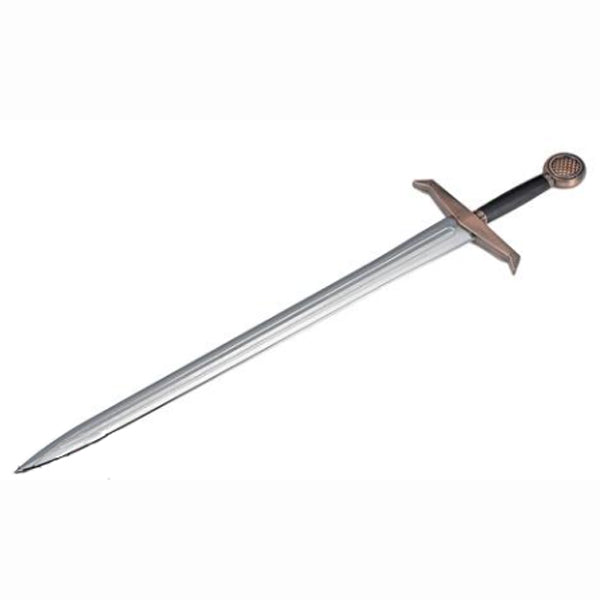 Dragon Steel - (W-227P) Knight's Sword with Silver Coated Blade