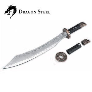 Dragon Steel - (W-214P) Curved Sword I w/coated blade