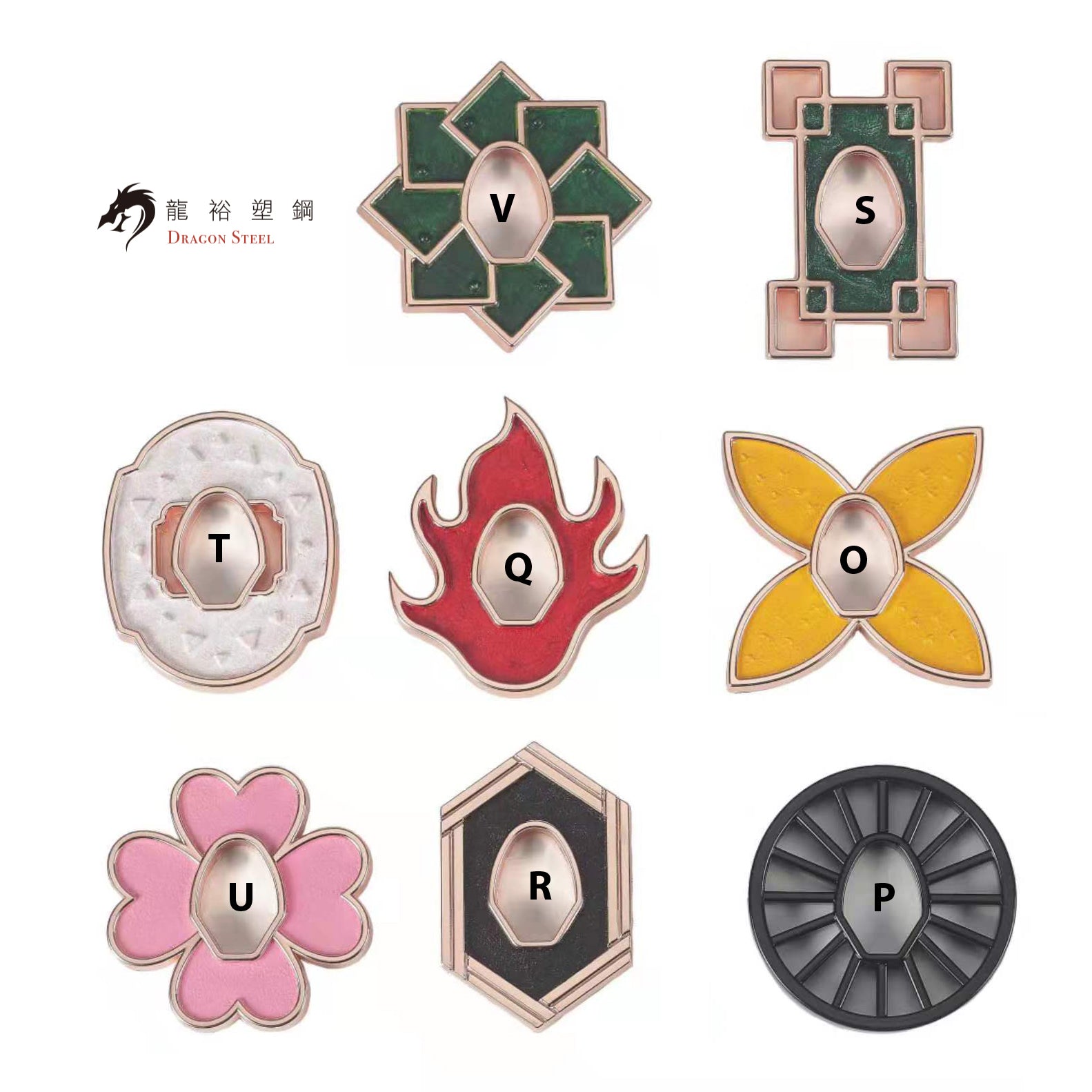 Dragon Steel - (SP-15P-22P) Katana Tsuba with Copper Coating