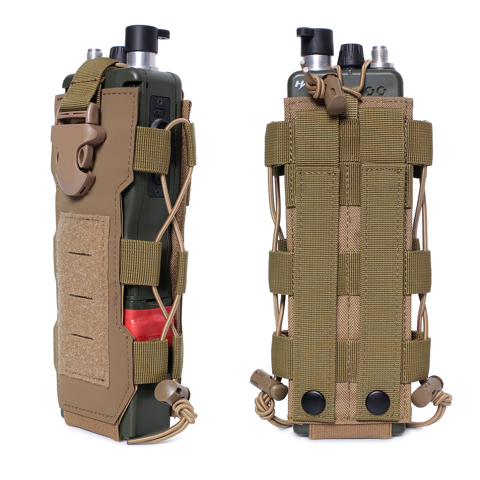 Black Stealth - Molle Bottle Sheath / Utility Pouch (BS057V2)