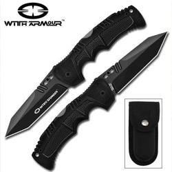 WithArmour - Rackteer Folding Knife - Black-Tactical.com