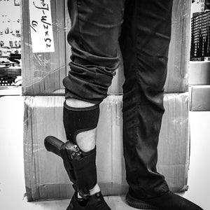 Black Stealth - Concealed Drop Leg Holster (ZJ031)