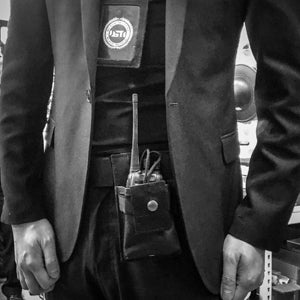Black Stealth - Universal Walkie Talkie / Radio Holster Pouch (ZJ054)
