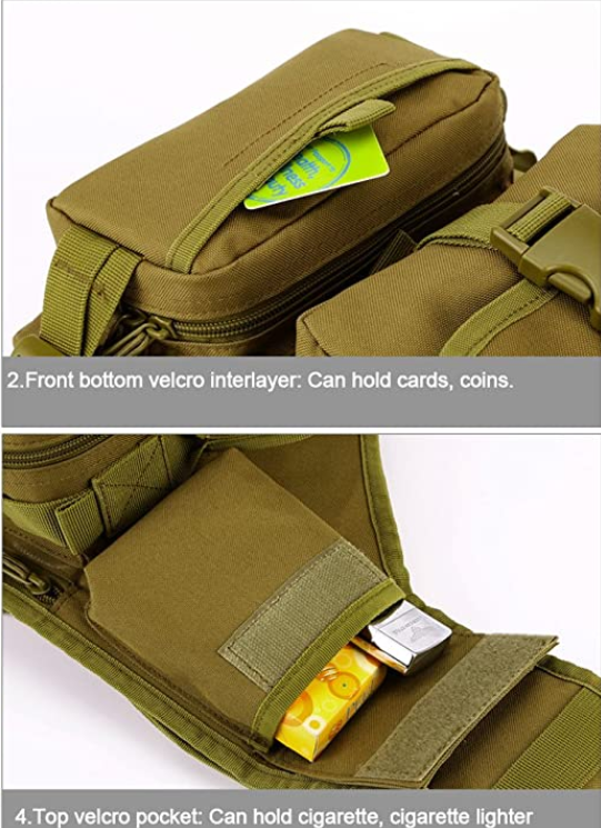 Black Stealth - Single Sling Bag 6 (ZJ165)