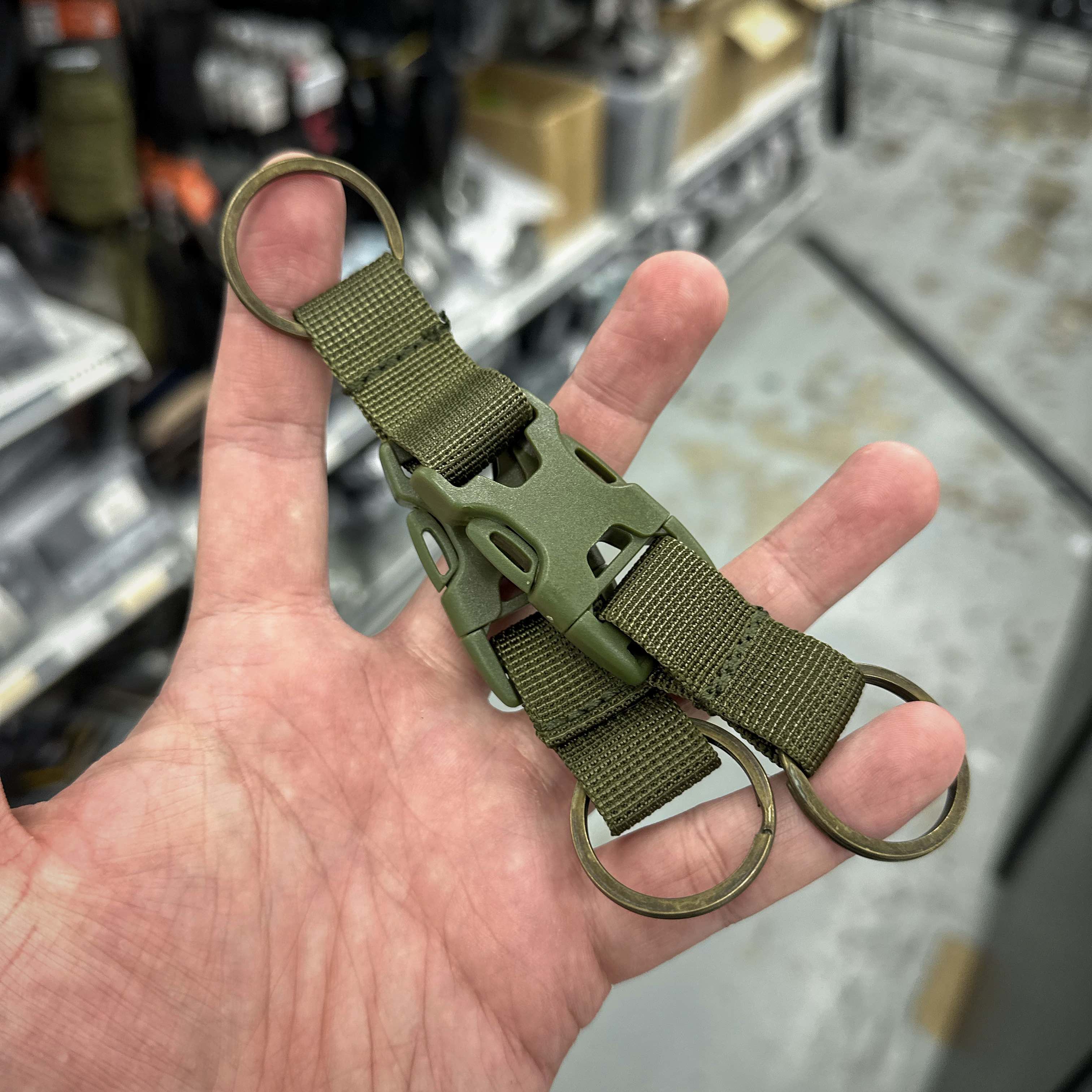 Black Stealth - Detachable Dual Key Ring Split