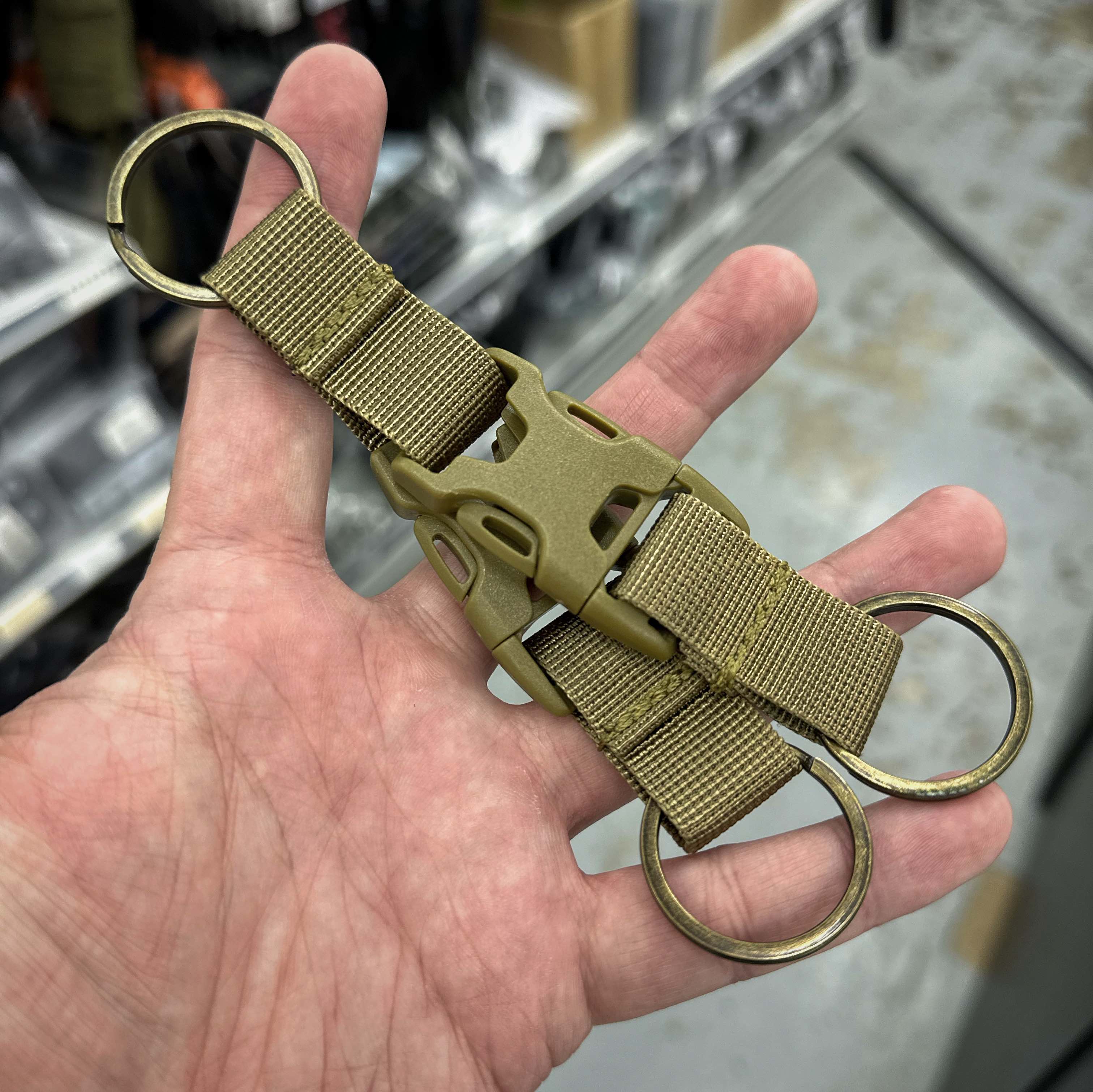 Black Stealth - Detachable Dual Key Ring Split