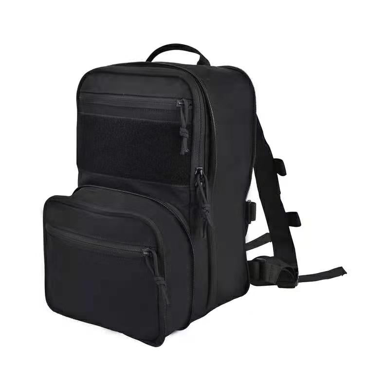 Black Stealth - Tactical Low Profile Expandable Backpack