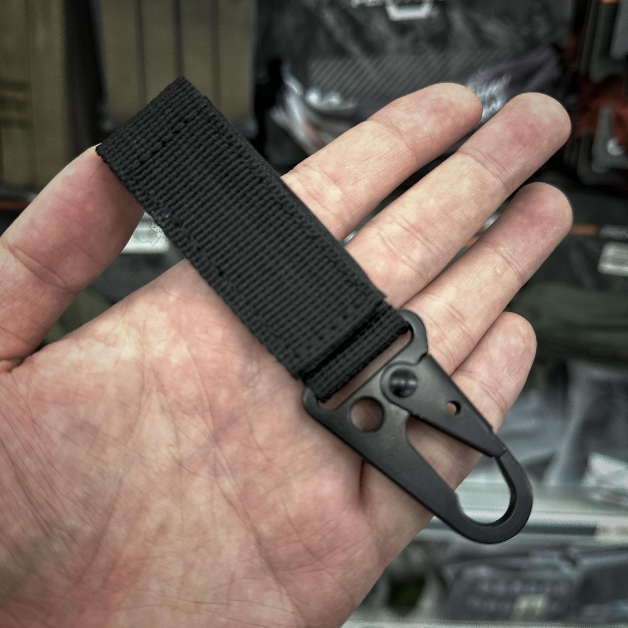 Black Stealth Belt Hook Keeper 2"