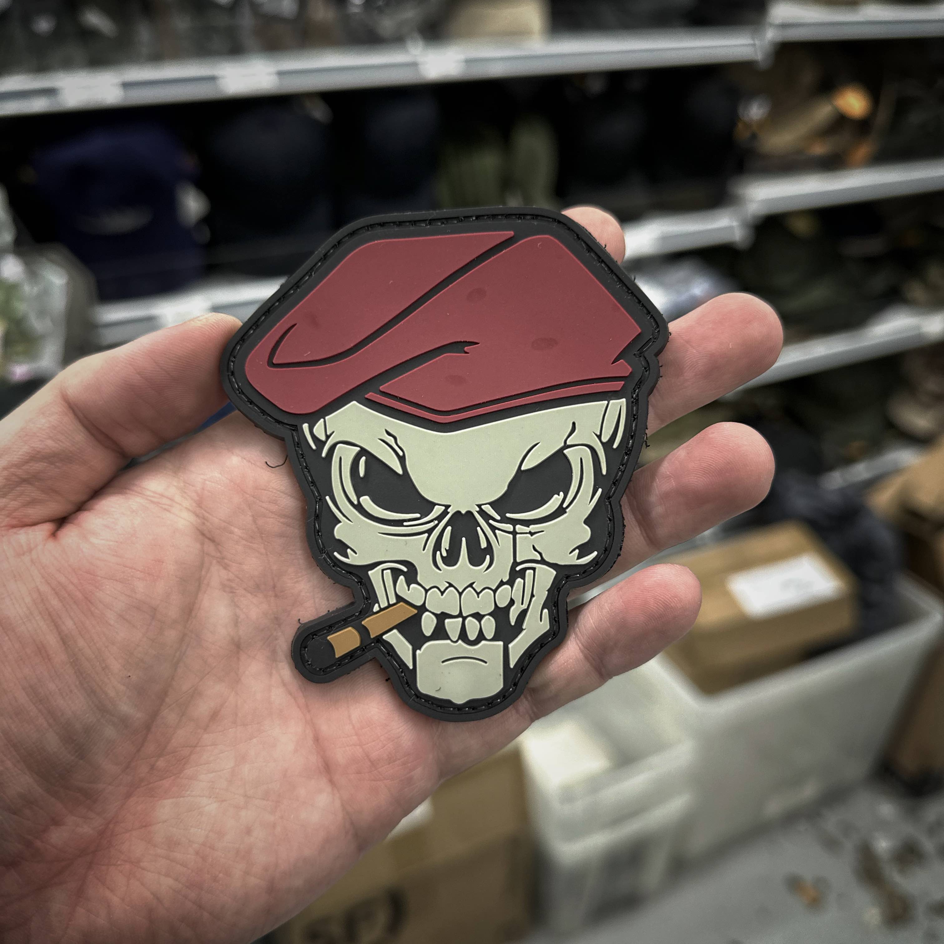 Rubber Patch - Commando Skull Cigar