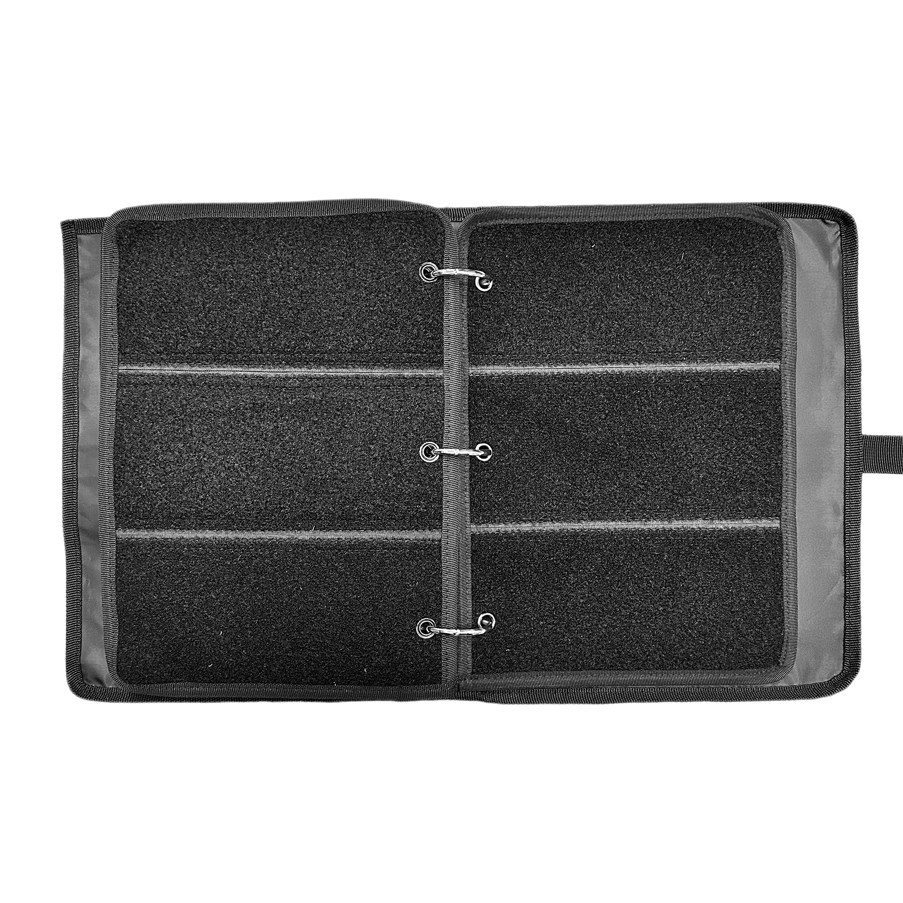 Black Stealth - Ballistic Nylon Velcro Morale Patch Book