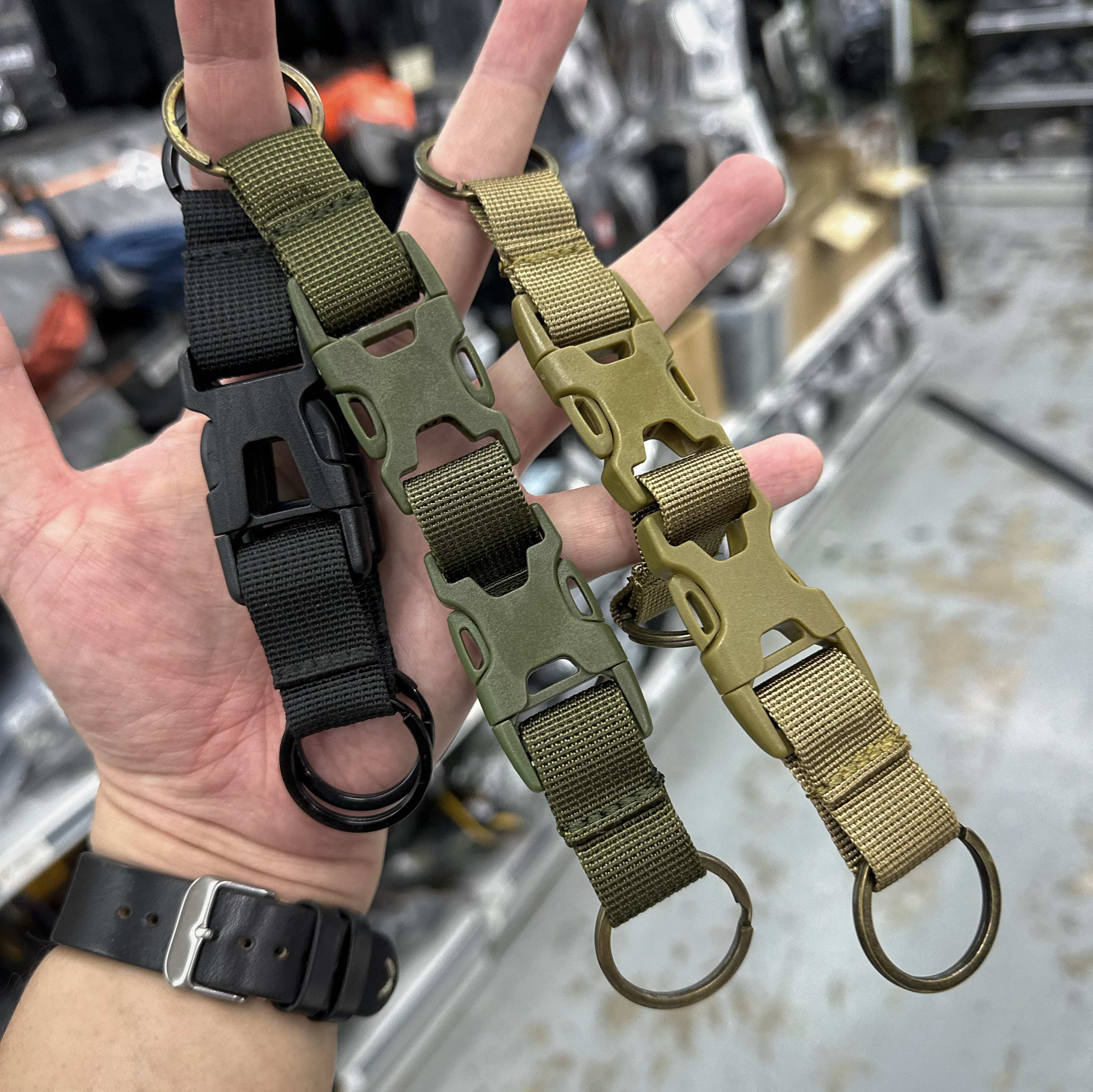 Black Stealth - Detachable Dual Key Ring Split