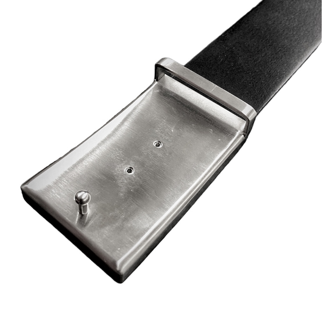 Black Stealth - Professional Italian Leather 304S Steel Belt