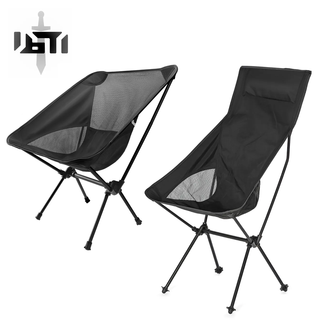 Black Stealth - Folding Compact Field Chair