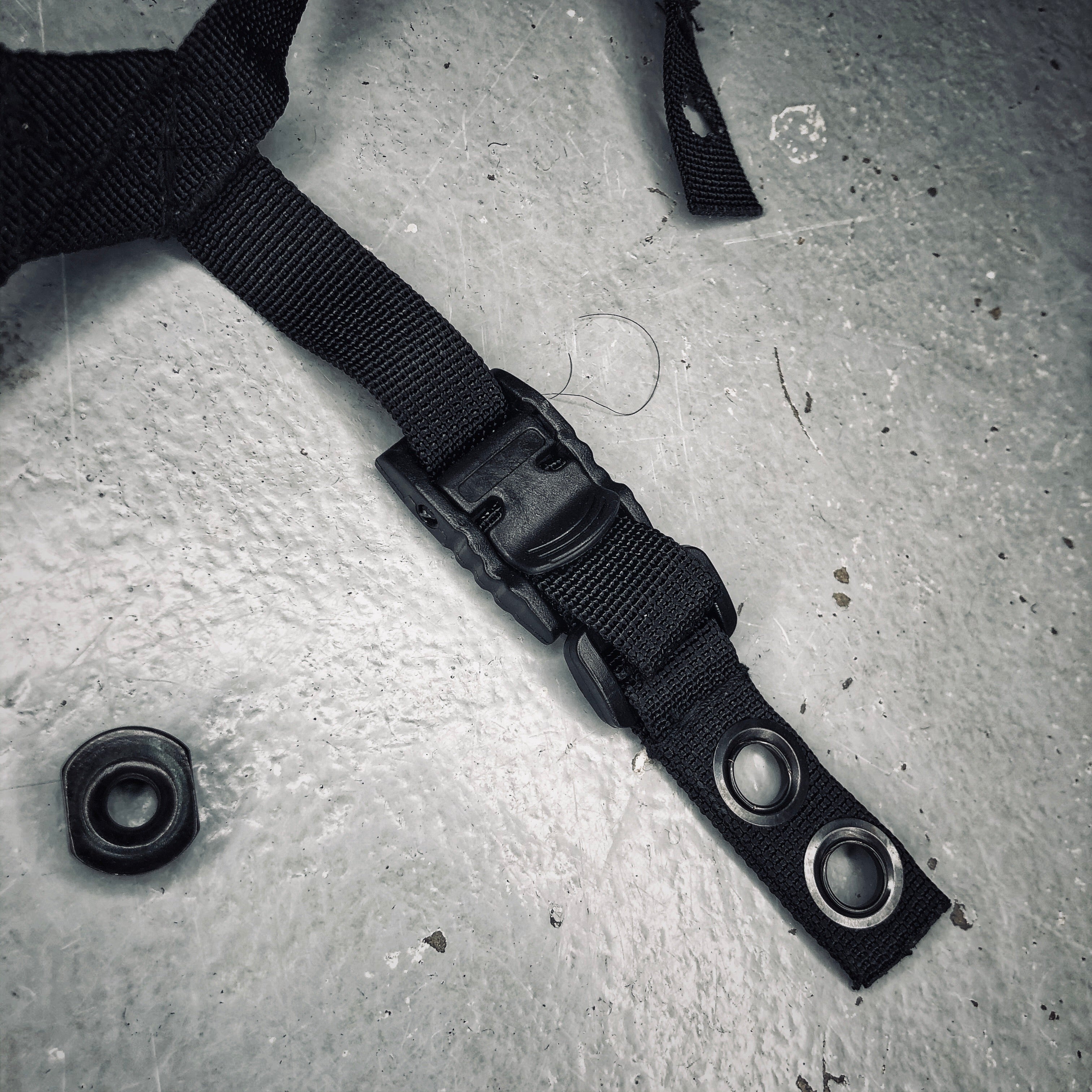 Black Stealth - Adjustable Chin Strap for SAF Helmet