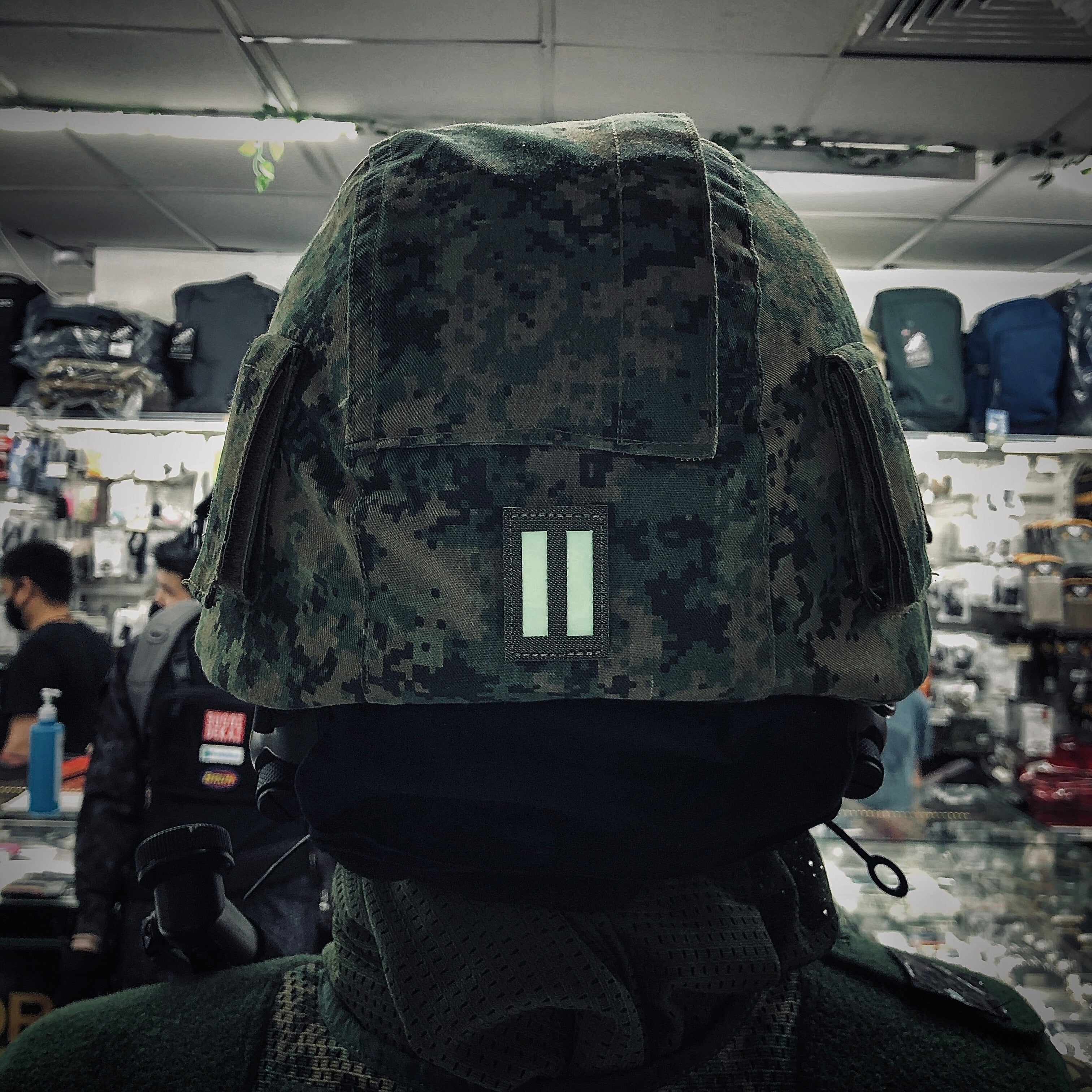 Laser Cut Patch - Glow in the Dark Ranger Eye for SAF Jungle Hat / Helmet