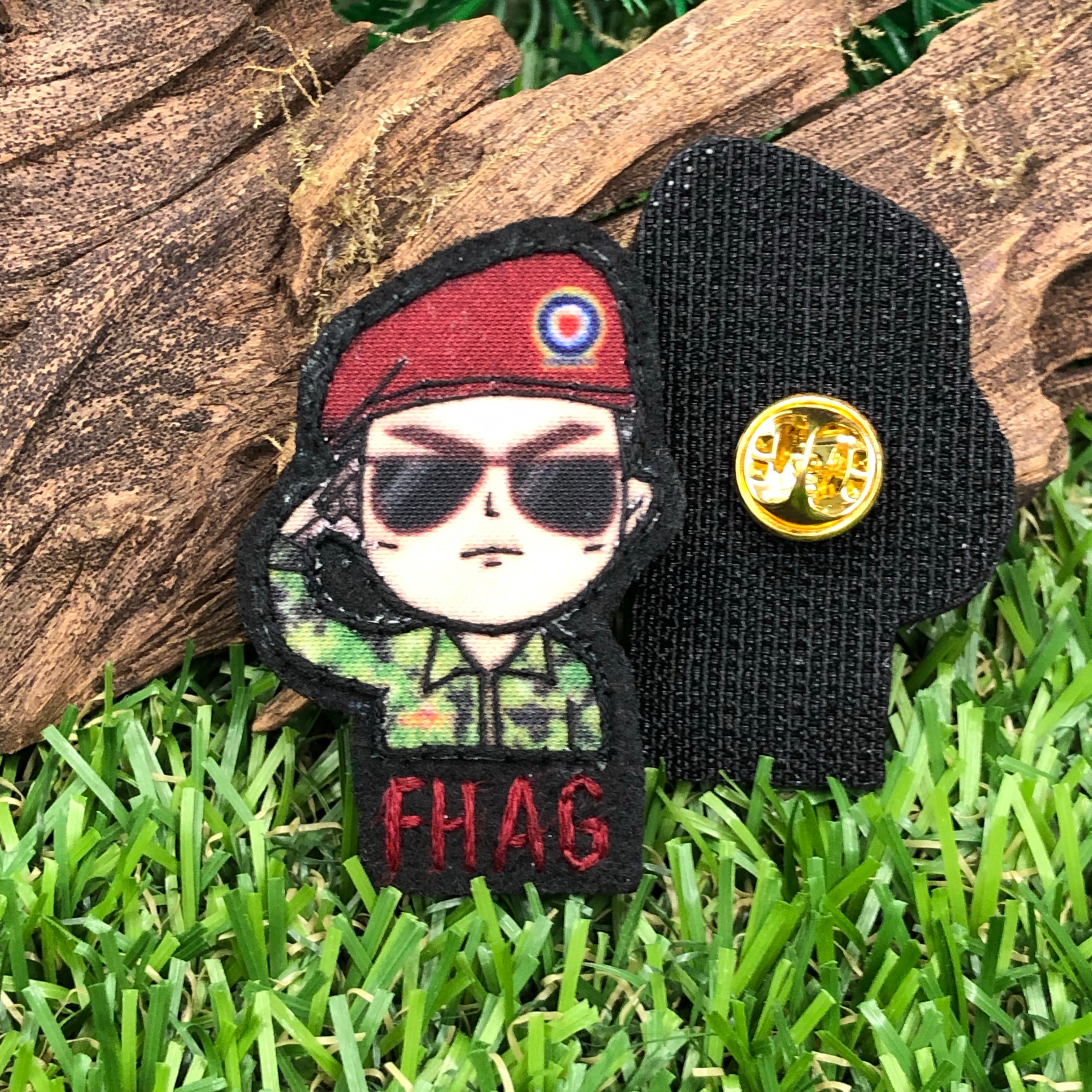 Hand Embroidered Pin / Velcro Patch - SAF Commandos FHAG