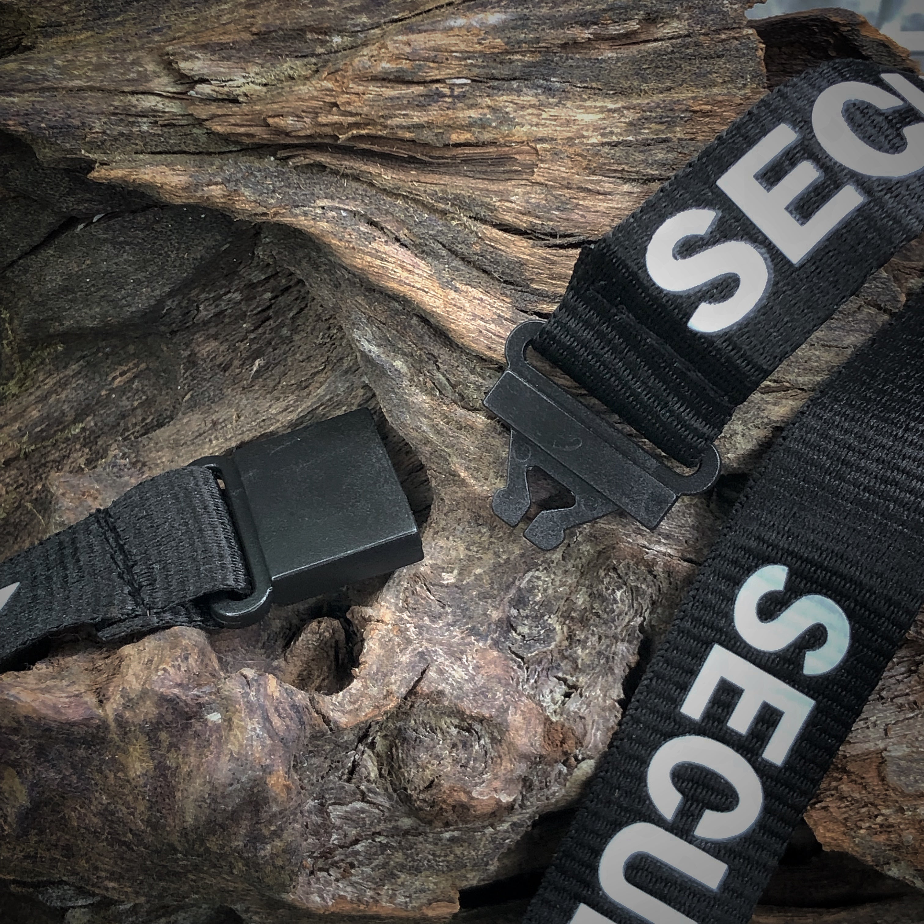 Black Stealth - Neck ID Break Away Lanyard (Security)
