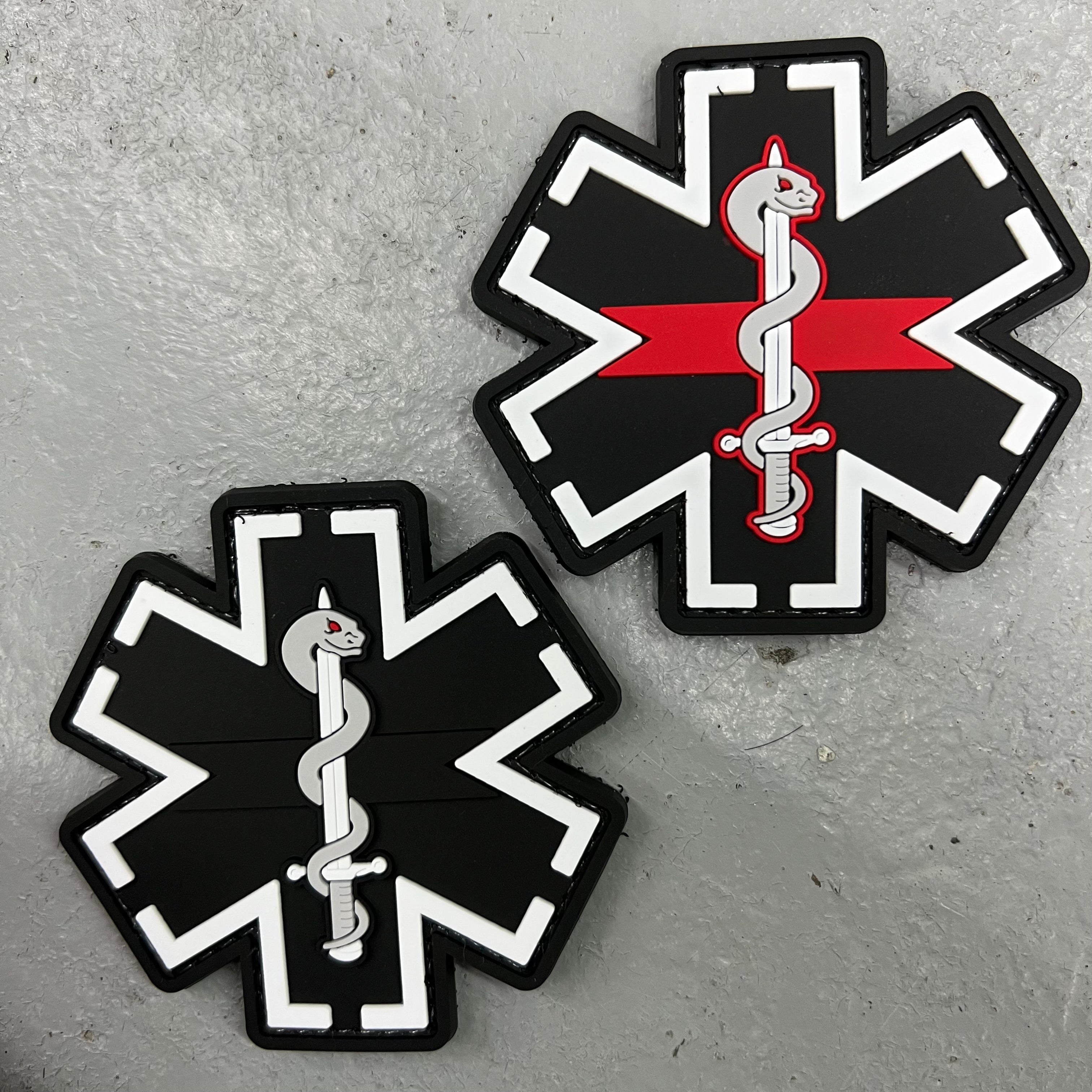 Rubber Patch - Medic Paramedic EMS EMT Medical Star of Life