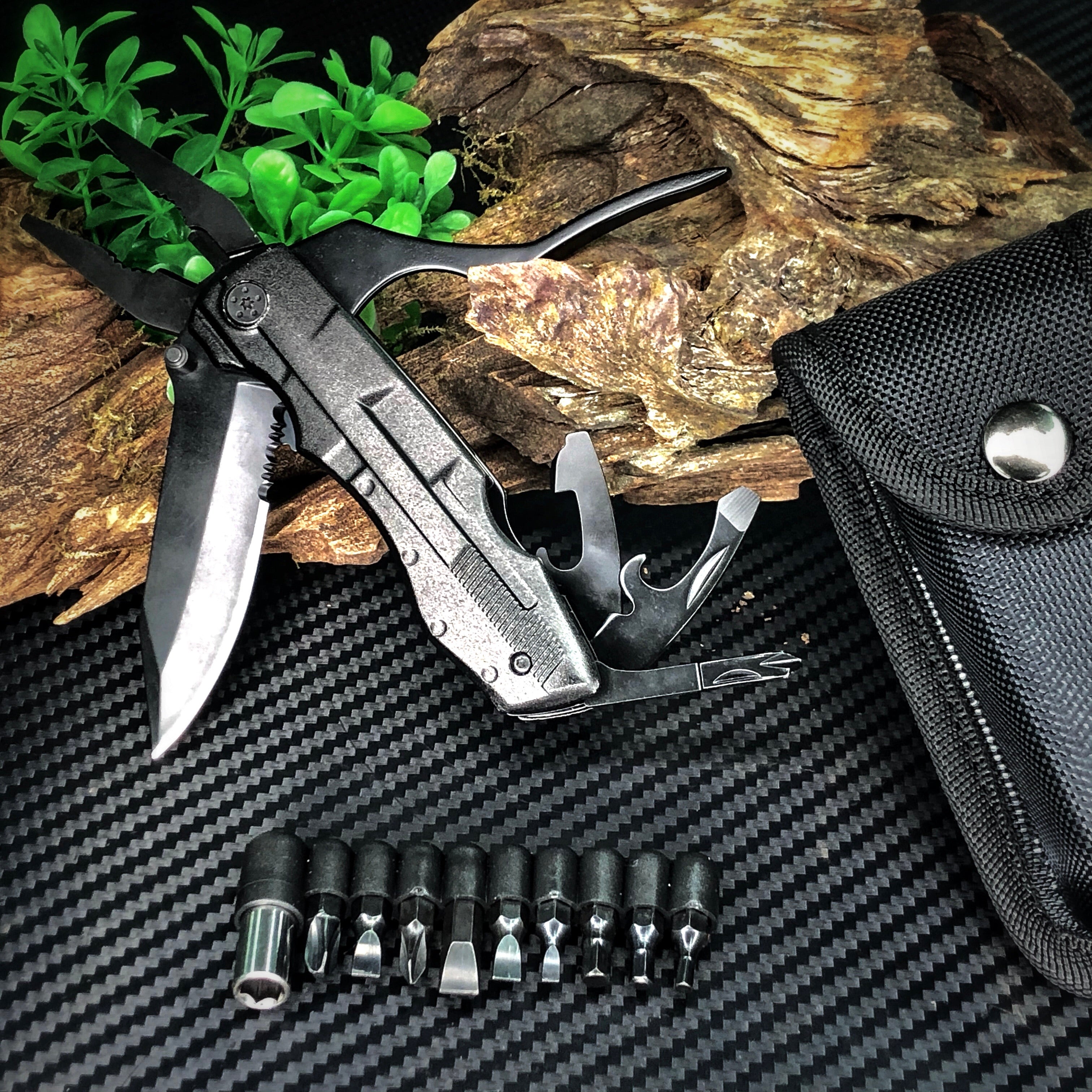 Black Stealth - Tactical Multitool (BSTM001) (Large Knife) V1.1