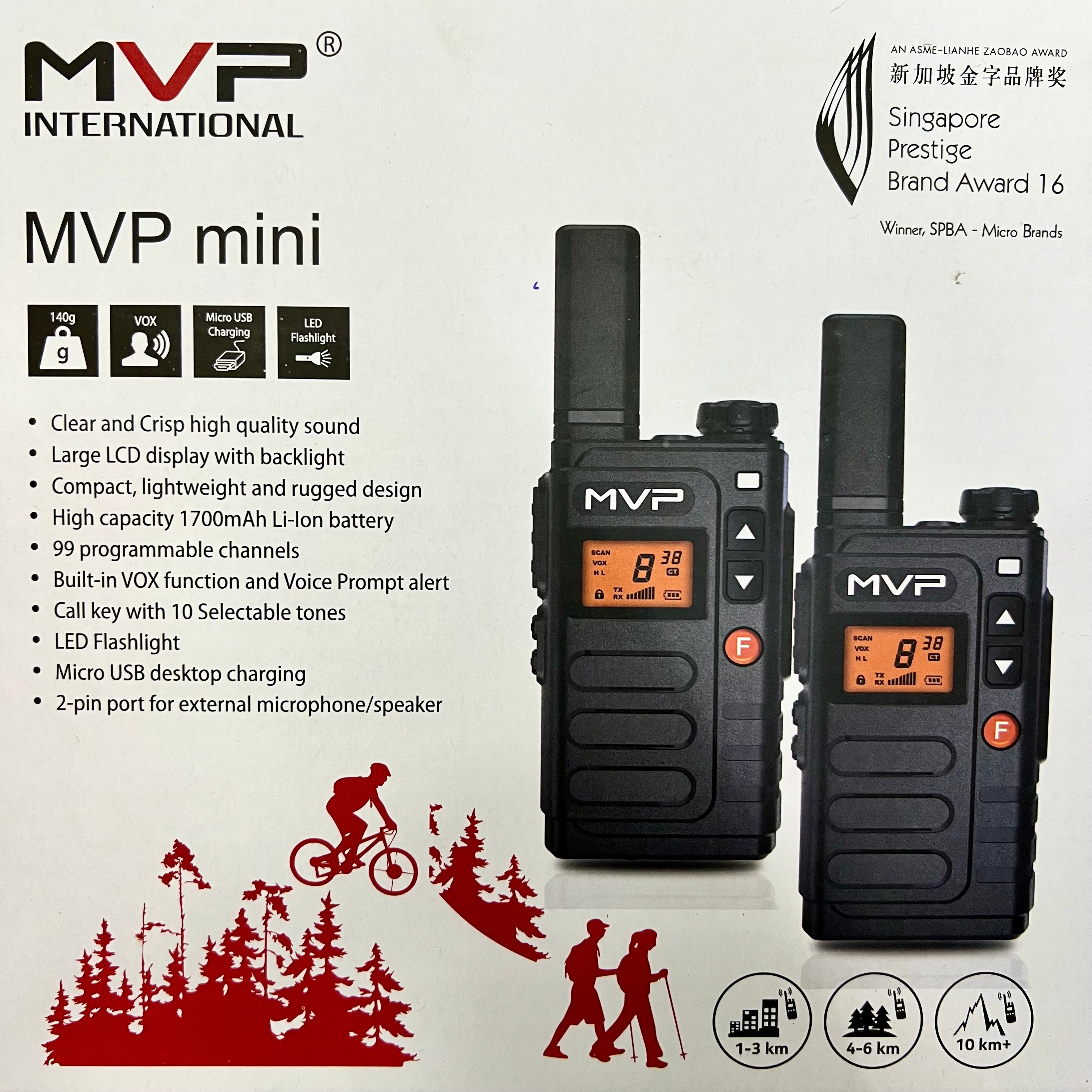 MVP - Mini Walkie Talkie (IMDA Approved)