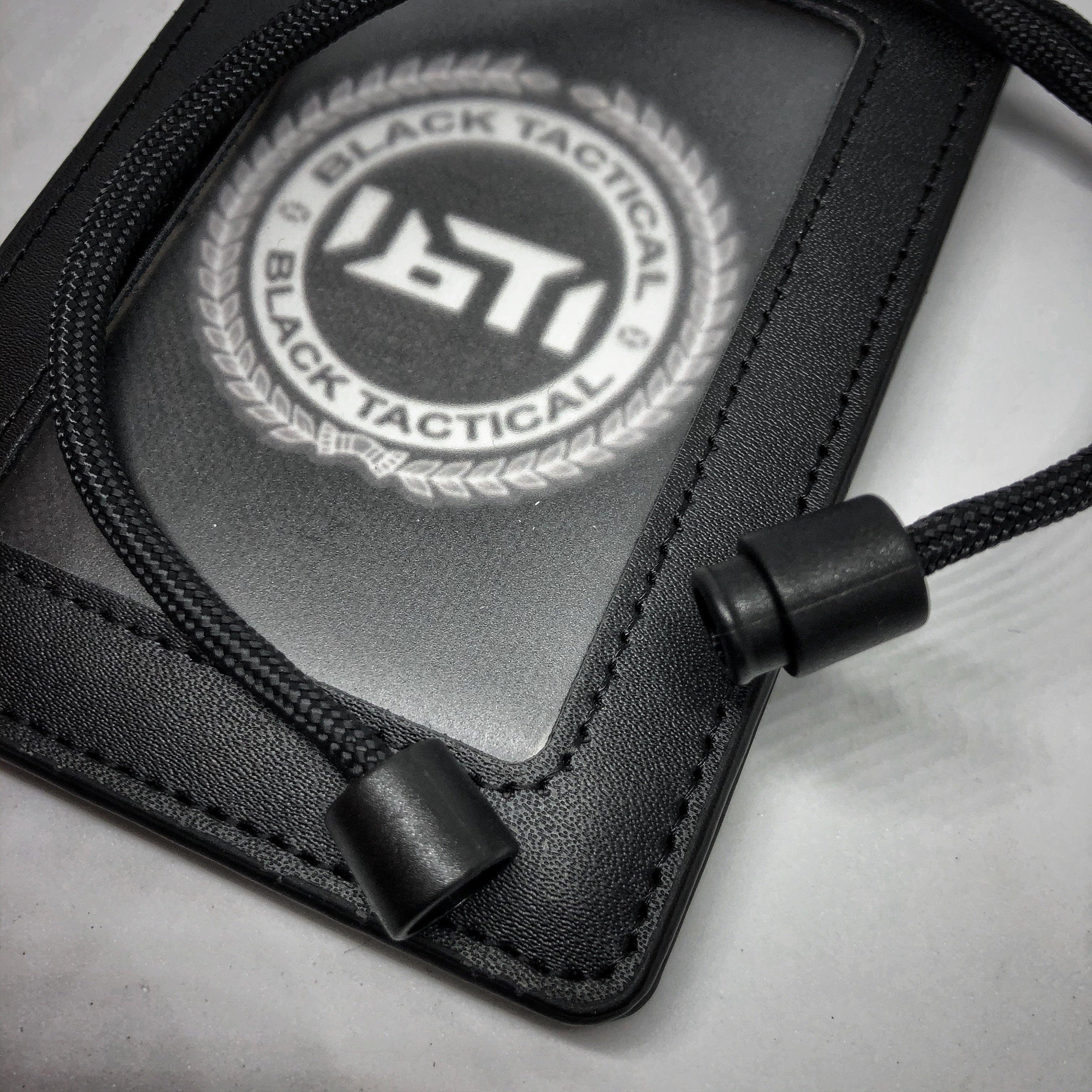 Black Stealth - Professional Leather Neck ID (V2)