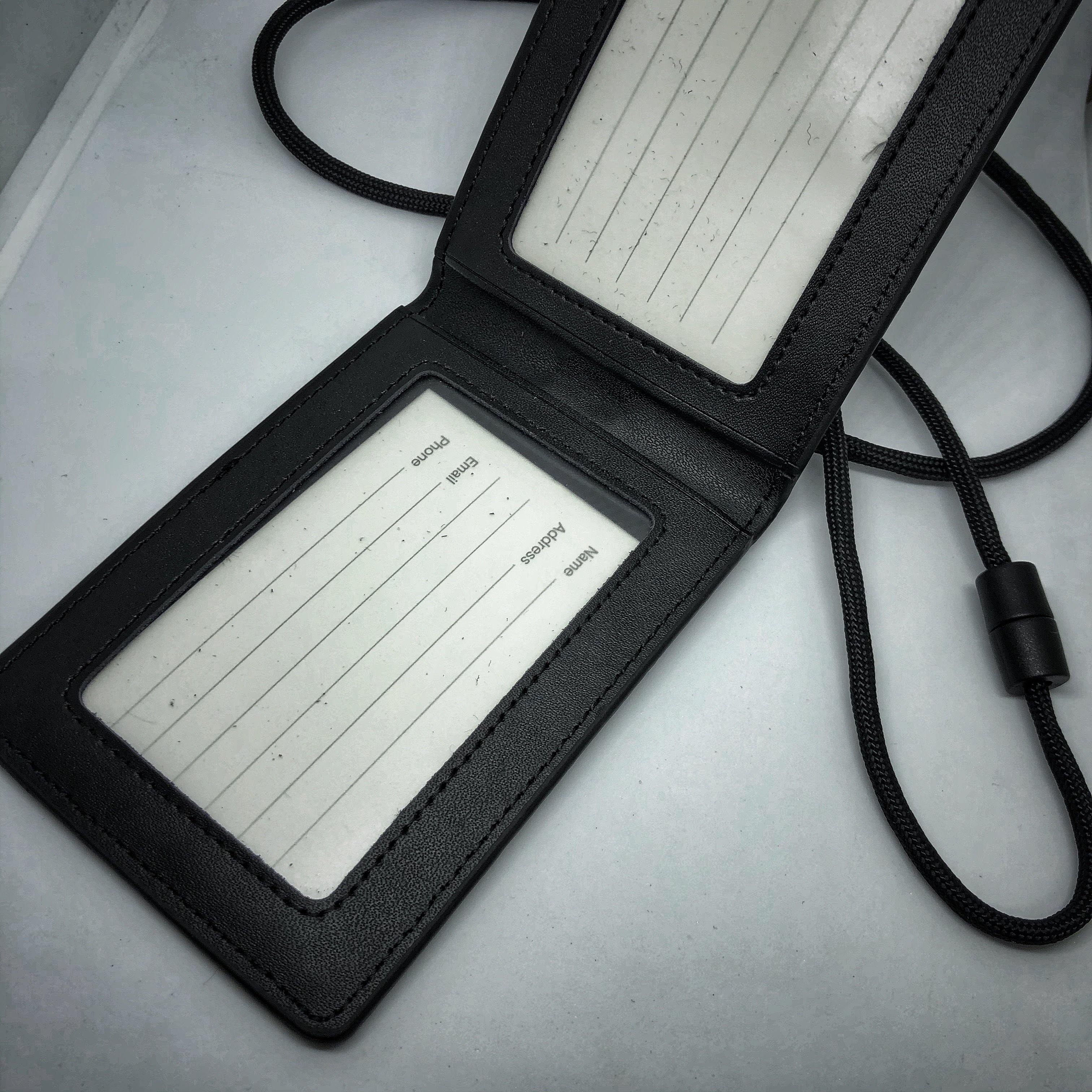 Black Stealth - Professional Leather Neck ID (V2)