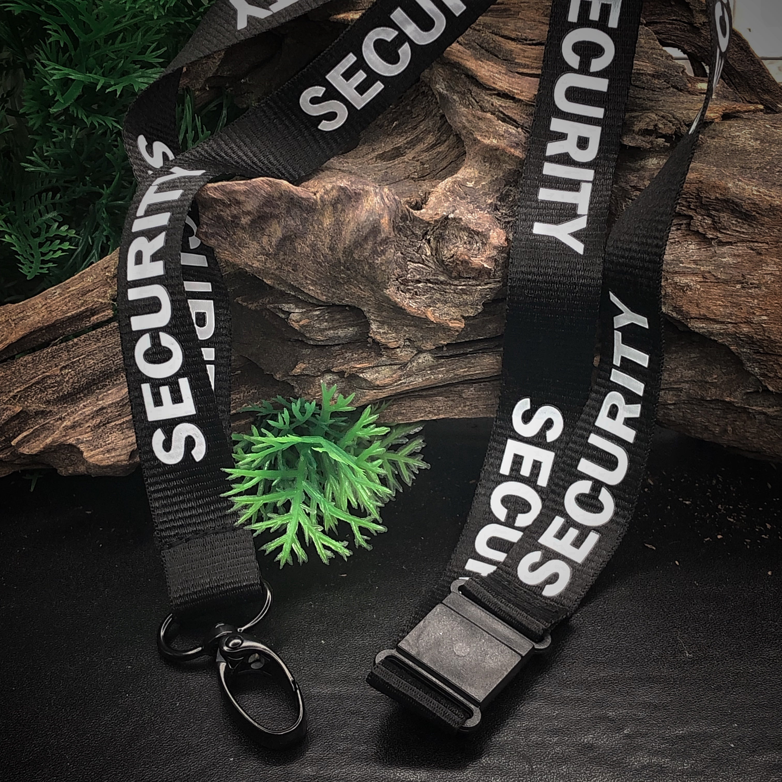 Black Stealth - Neck ID Break Away Lanyard (Security)