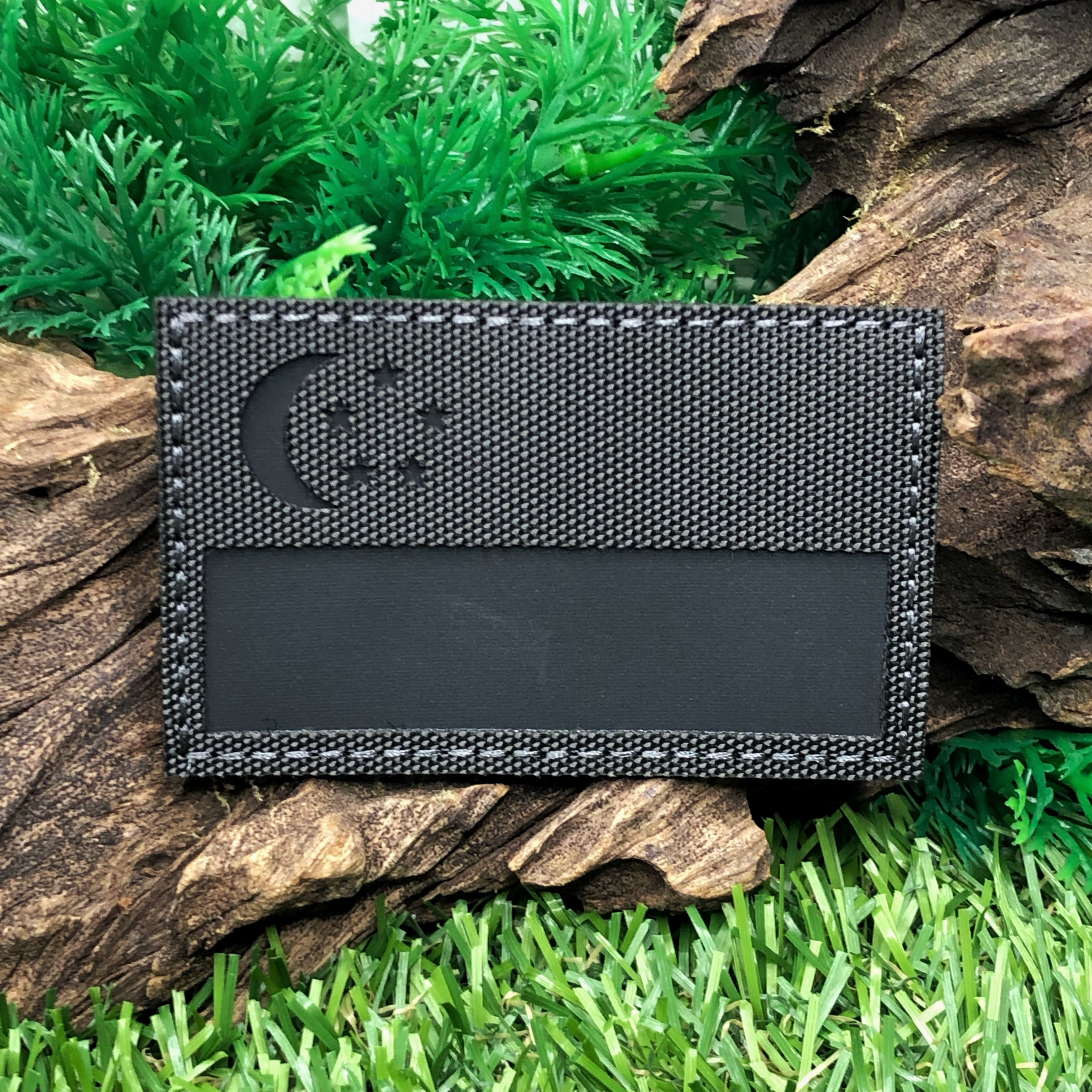 Laser Cut Patch -  Singapore Black Flag