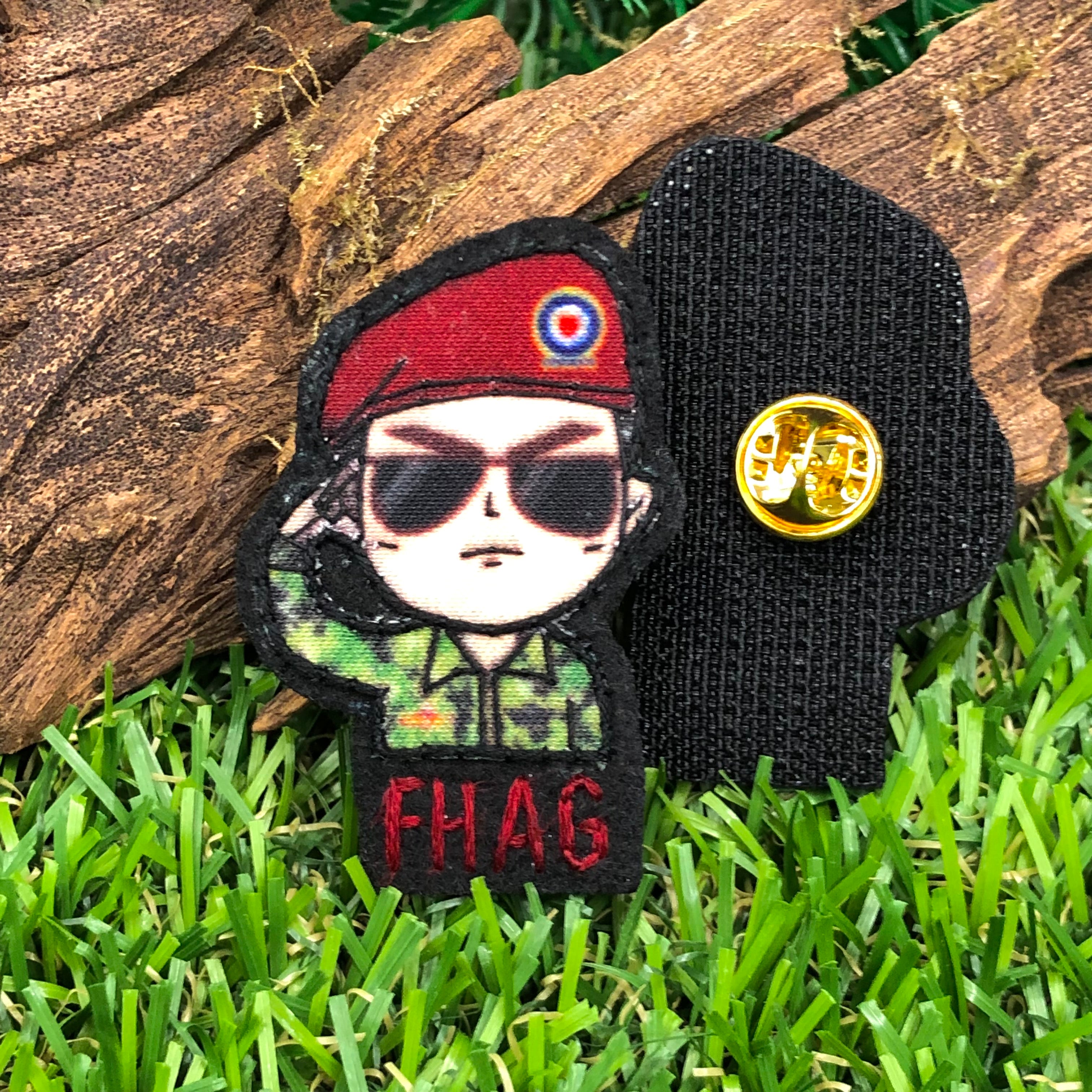 Hand Embroidered Pin / Velcro Patch - SAF Commandos FHAG