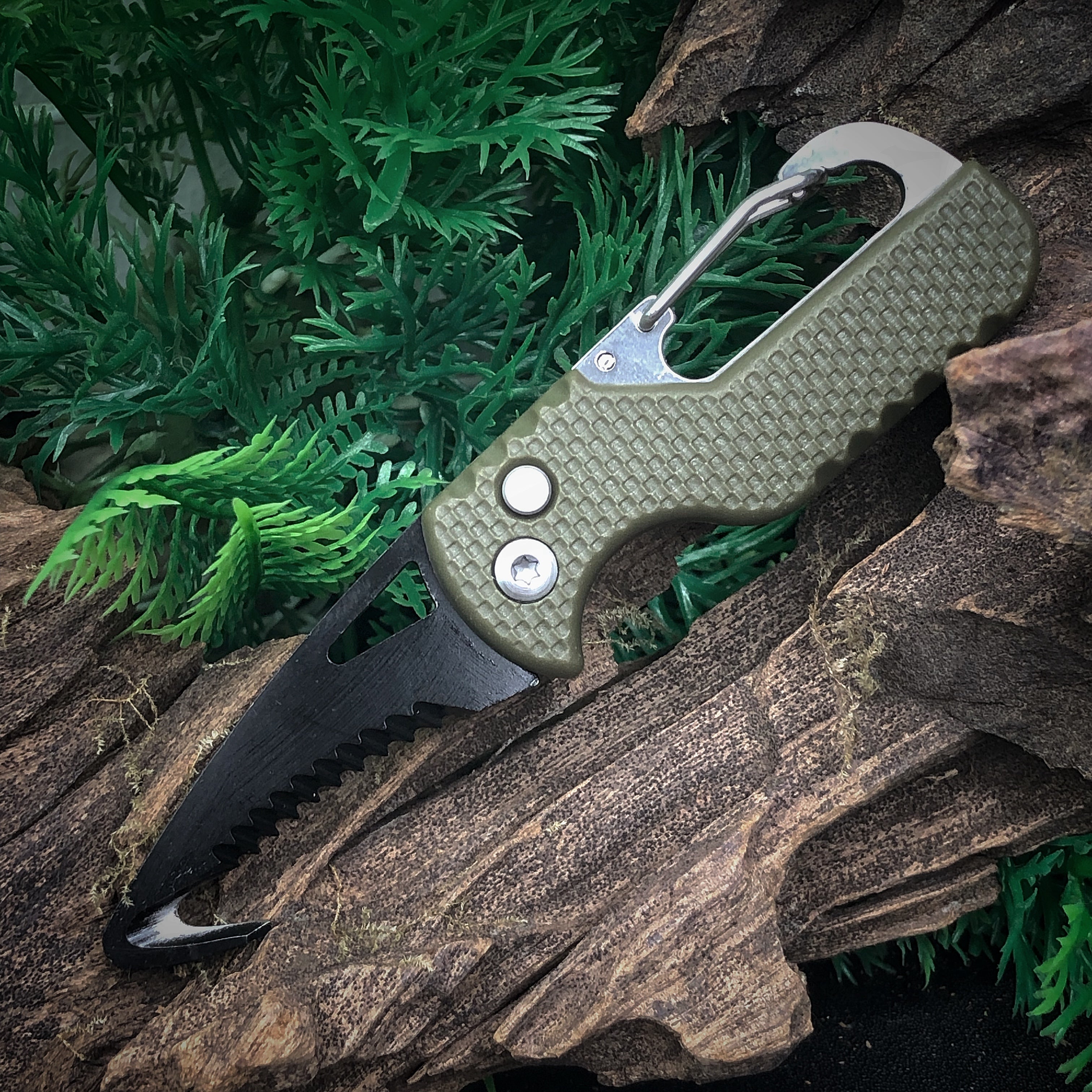 Military Supply Safety Cutter With Carabiner