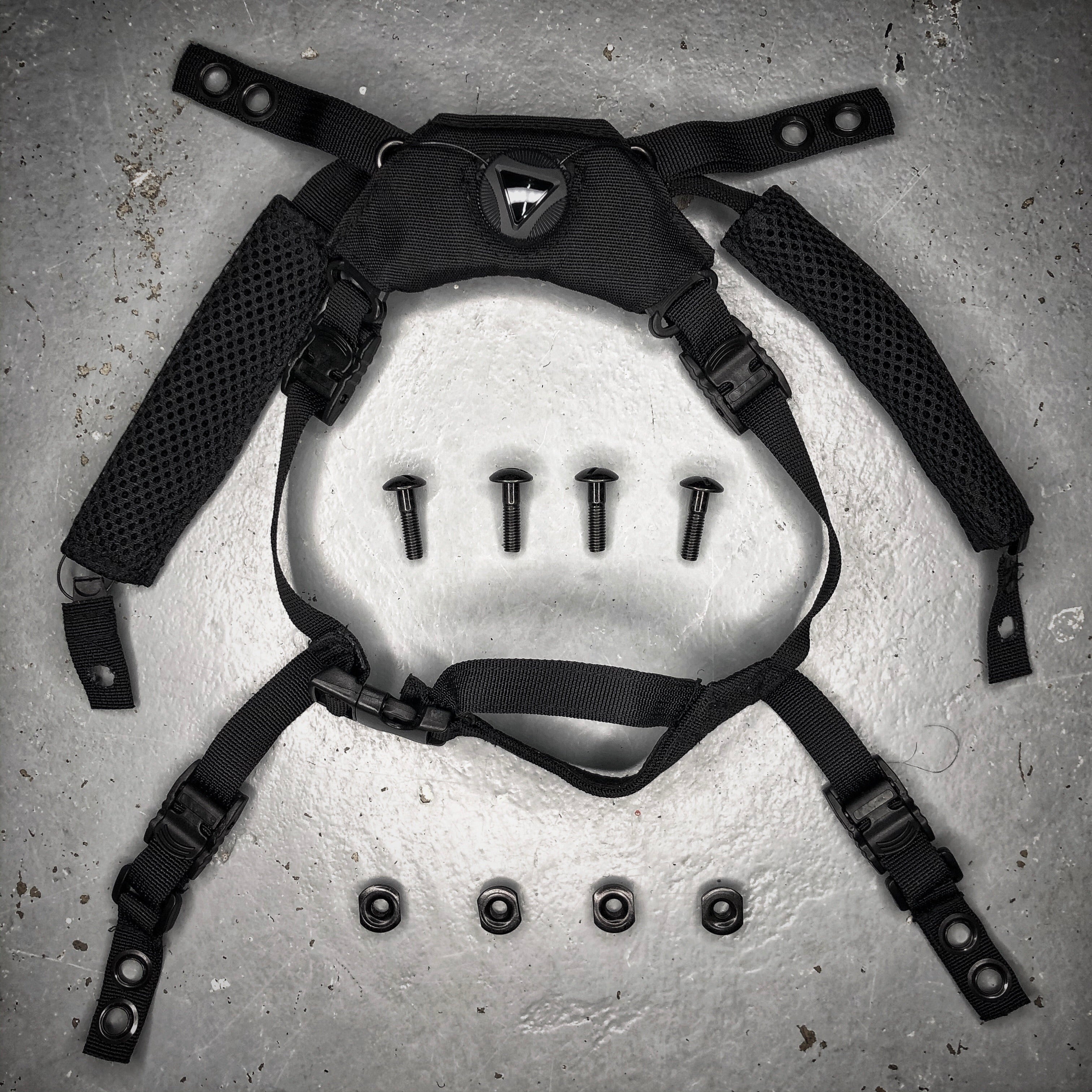 Black Stealth - Adjustable Chin Strap for SAF Helmet