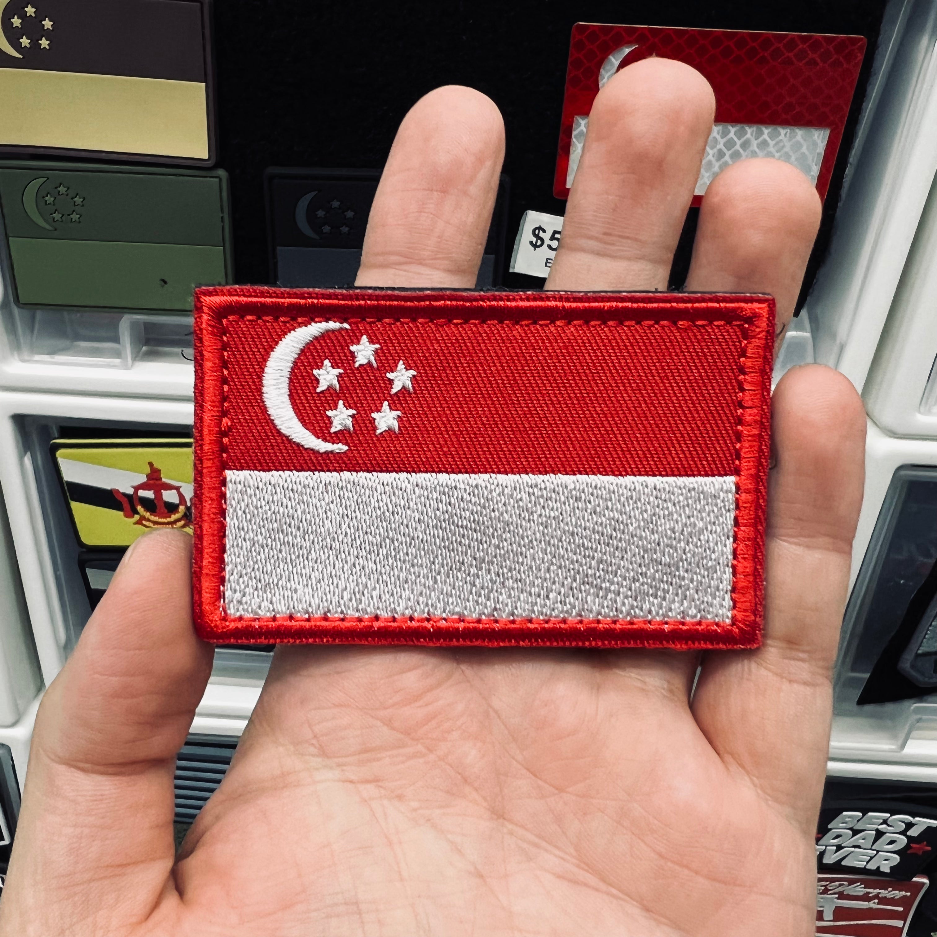 Embroidery Patch - Singapore Flag