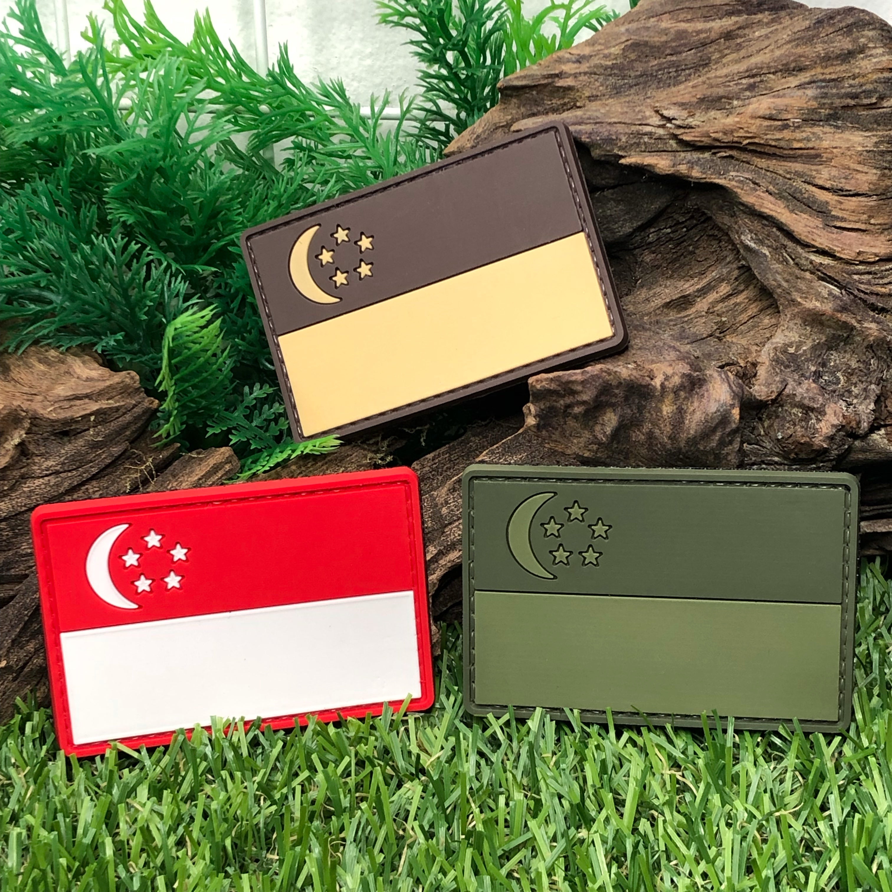 Rubber Patch - Flag Singapore