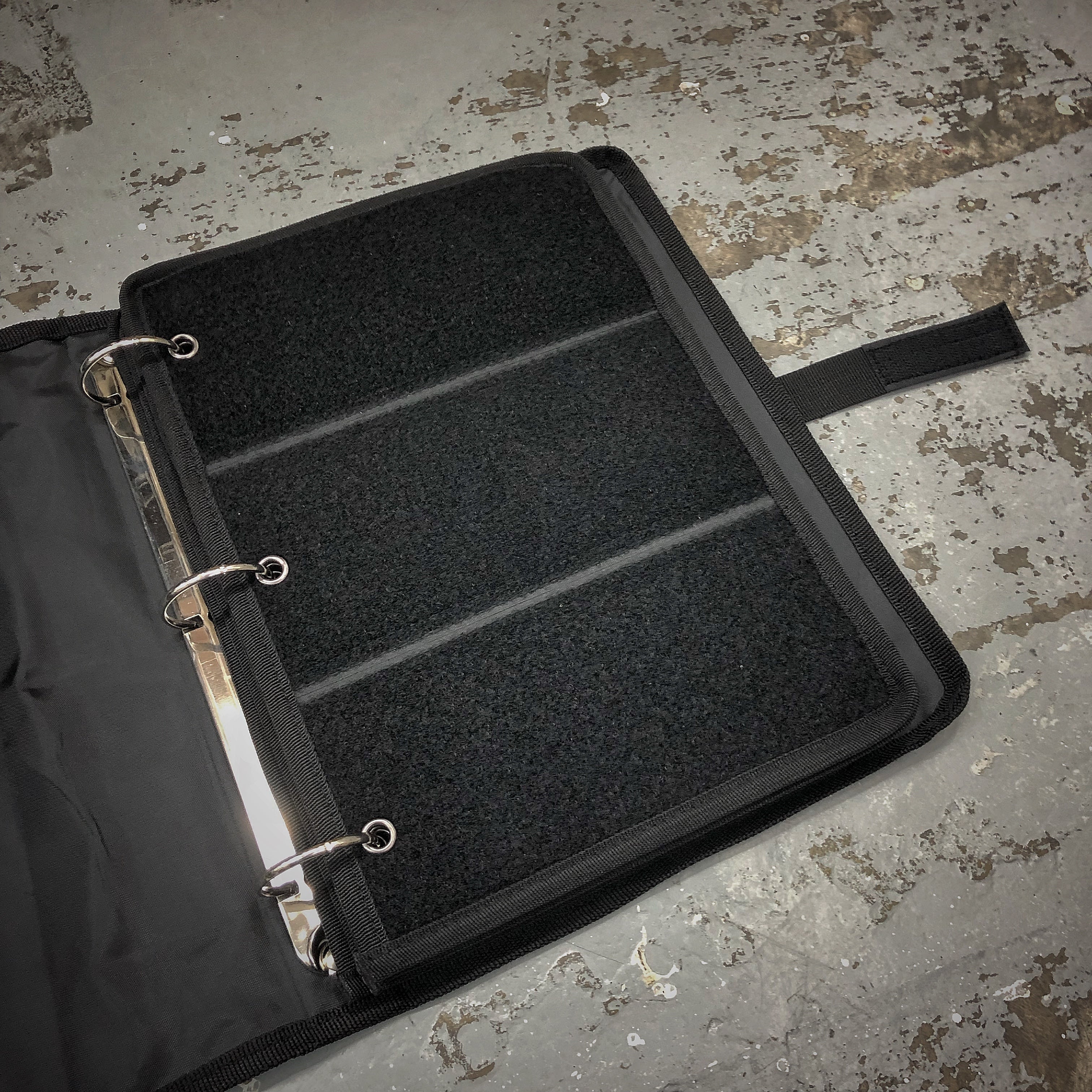 Black Stealth - Ballistic Nylon Velcro Morale Patch Book / Bag