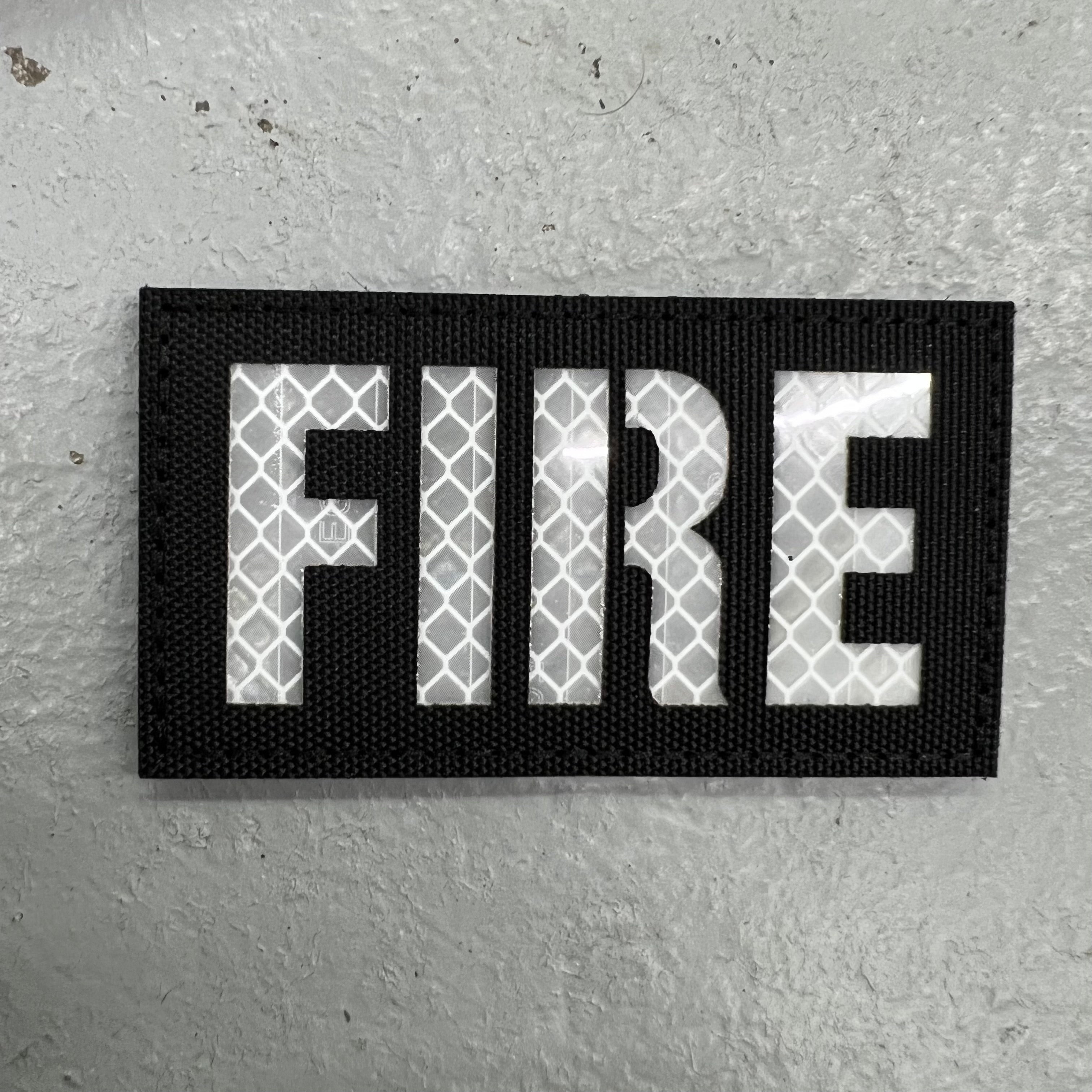 Laser Cut Patch - FIRE (Reflective)
