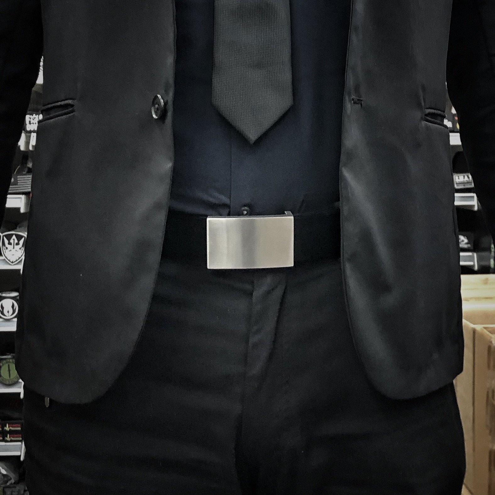 Black Stealth - Professional Italian Leather 304S Steel Belt