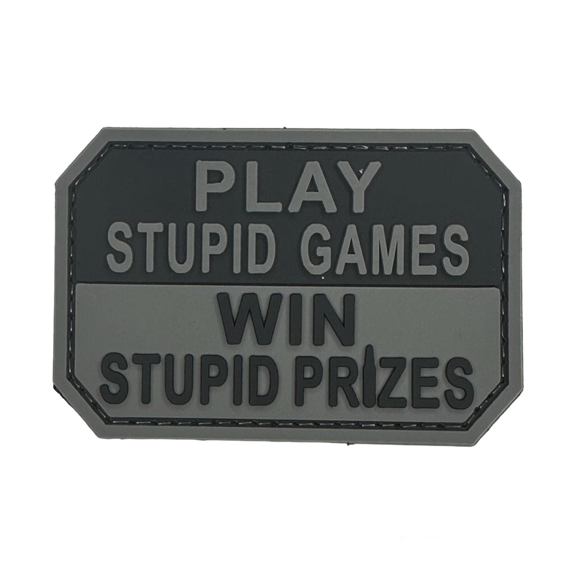 Rubber Patch - Play Stupid Games,Win Stupid Prizes