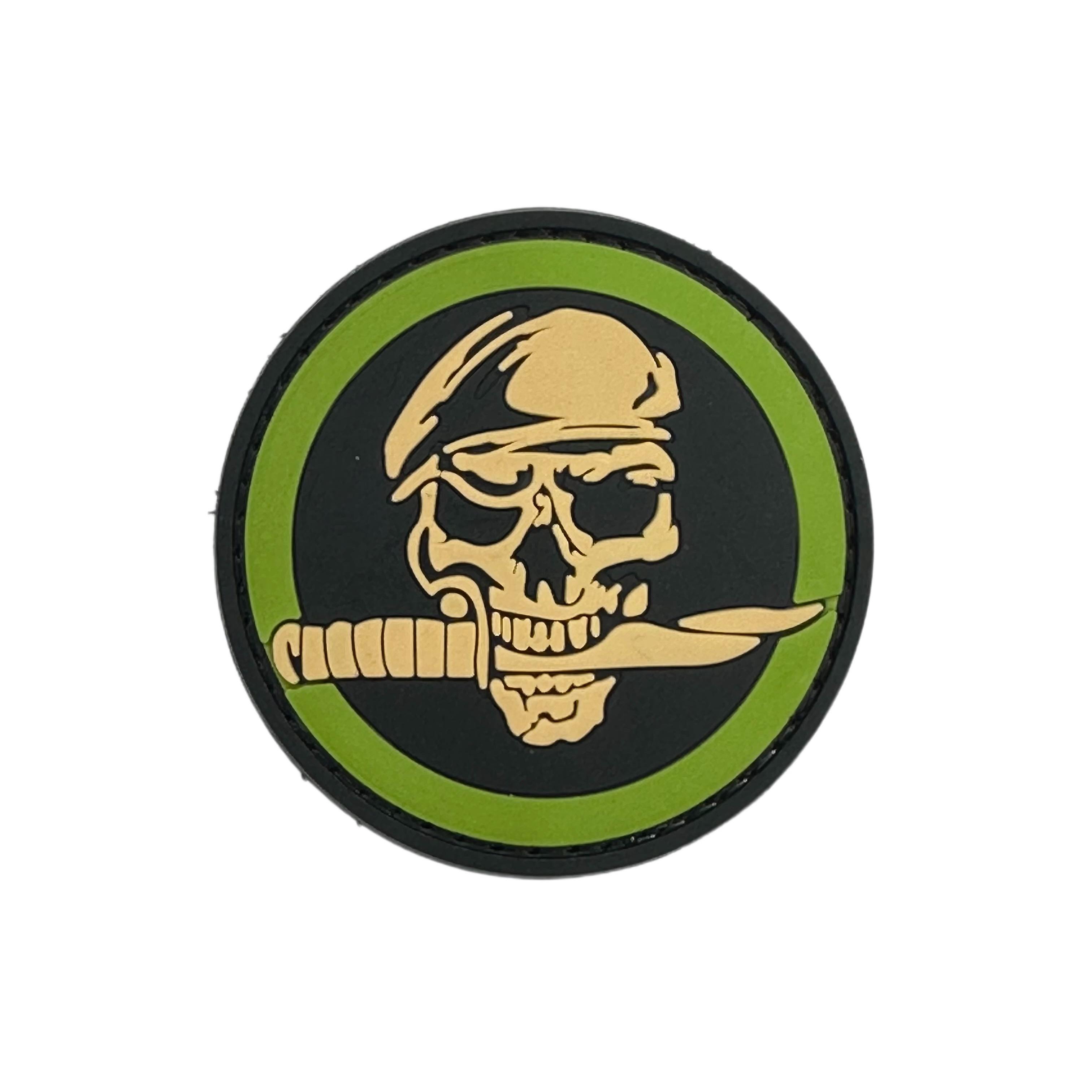 Rubber Patch - Commando Skull Knife