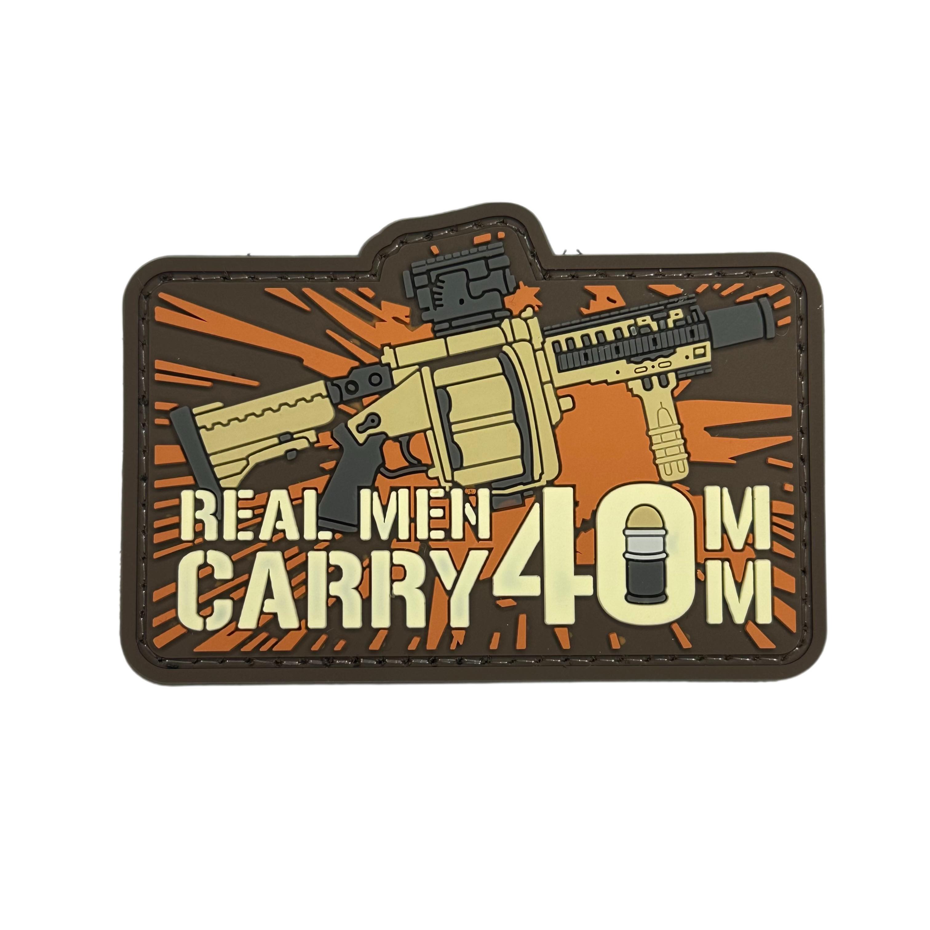 Rubber Patch - REAL MEN CARRY 40MM