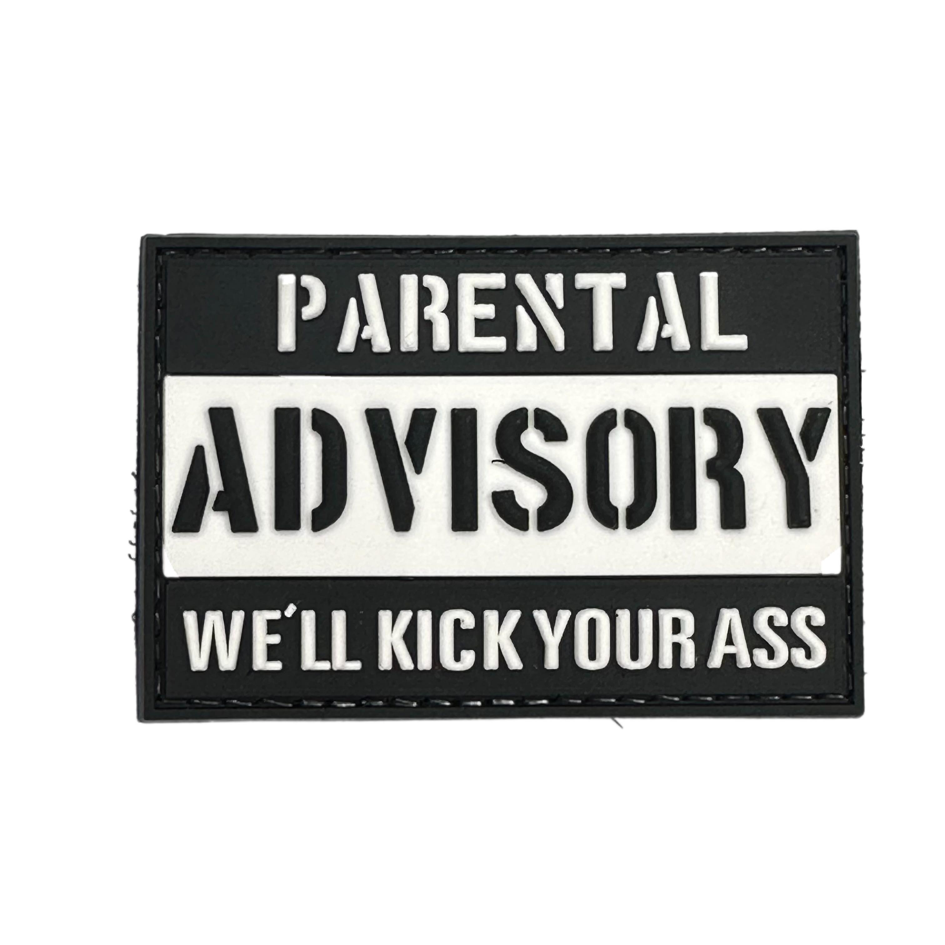 Rubber Patch - Parental Advisory (We'll Kick Your Ass)