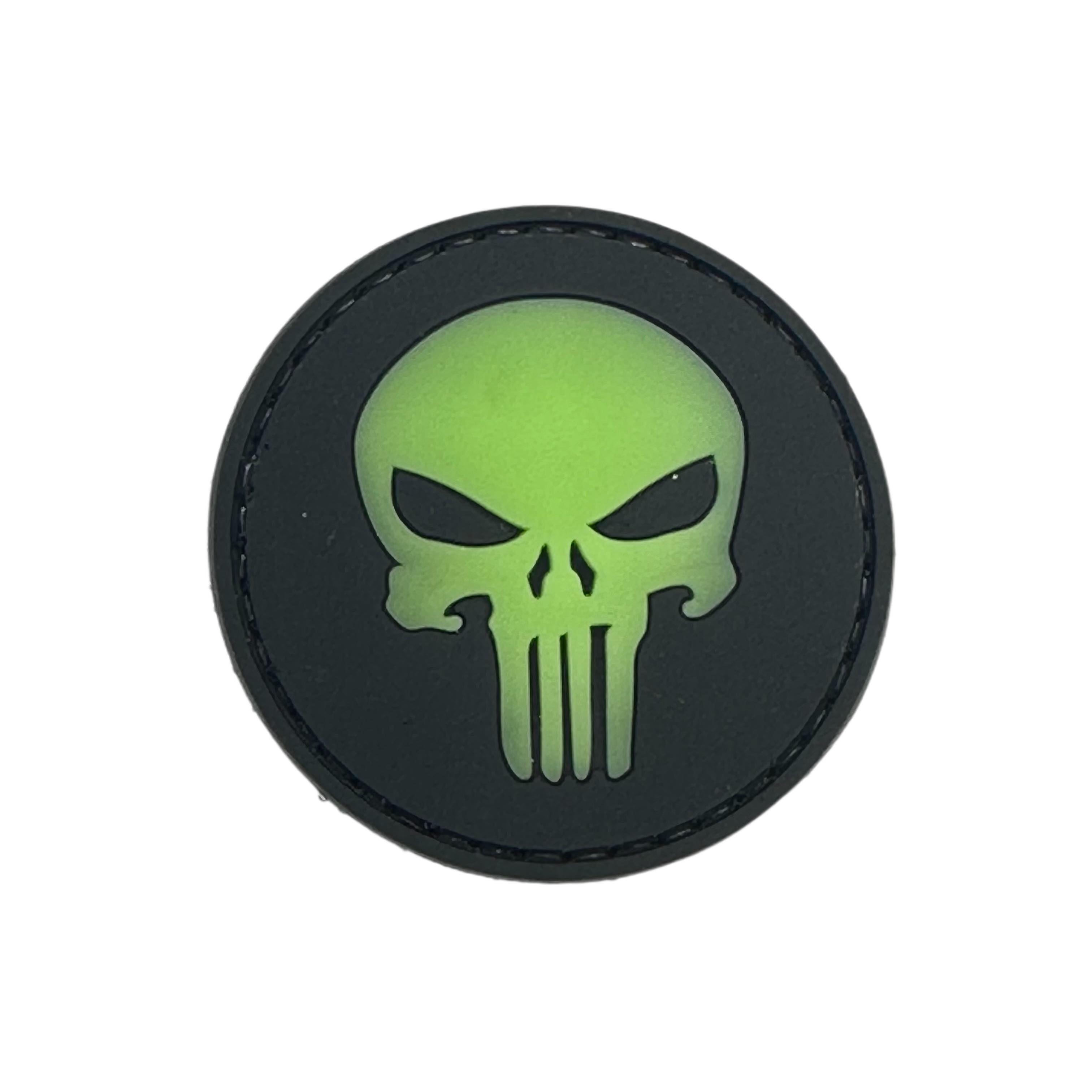 Rubber Patch - Punisher Round (Glow)