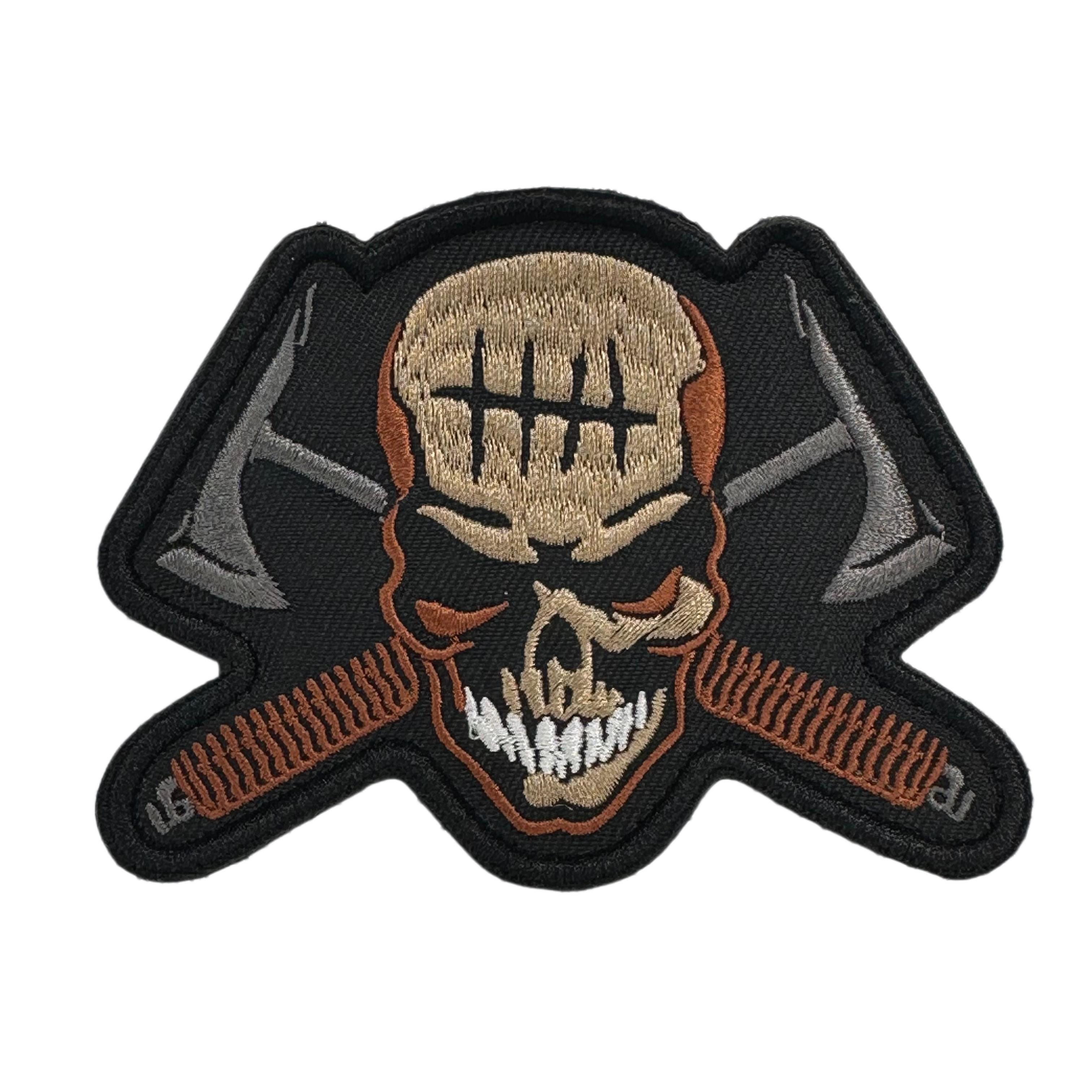 Embroidery Patch - Skull Axe Head