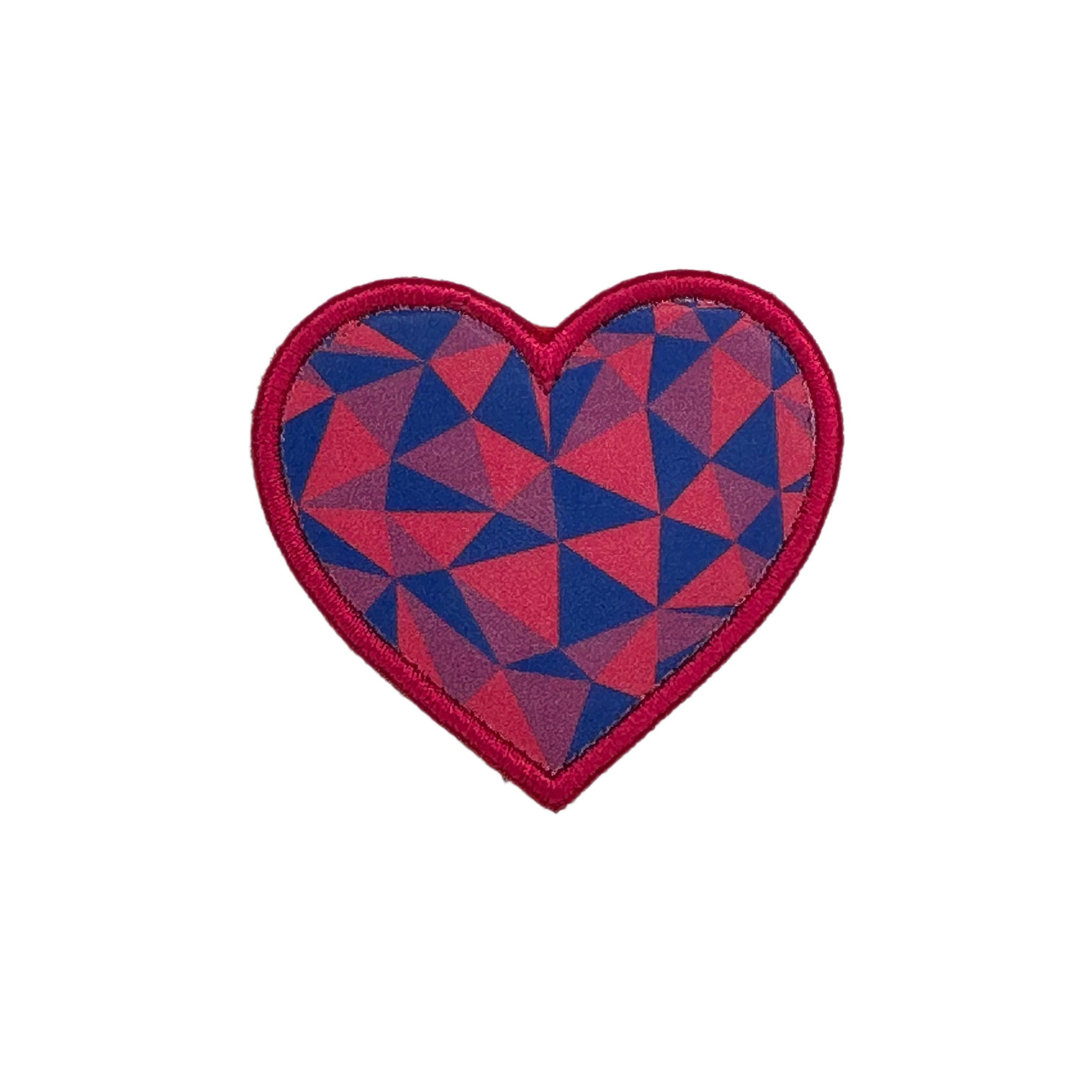 Printed Morale Patches - Pride Heart Velcro Morale Patch